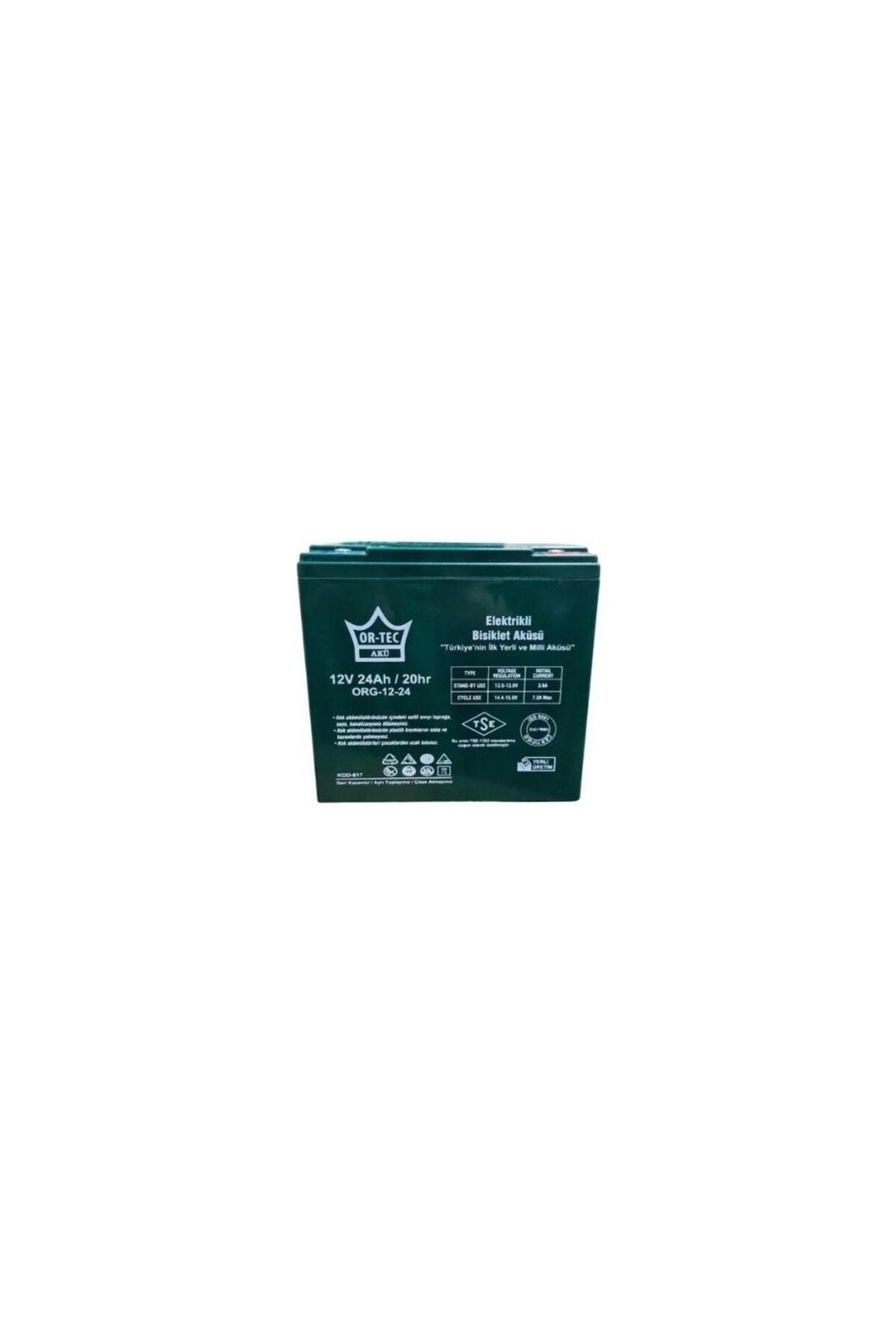 ORTEC 12V 24AH Dik Jel Akü