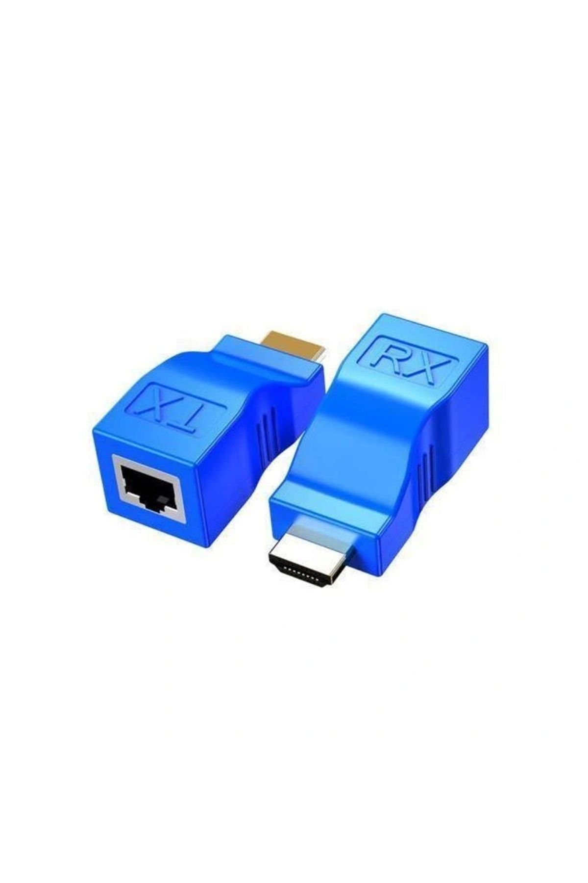 ShopNova SENSEI 30 METRE HD-30 CAT6 HDMI EXTENDER İKİLİ MAVİ ADAPTÖR