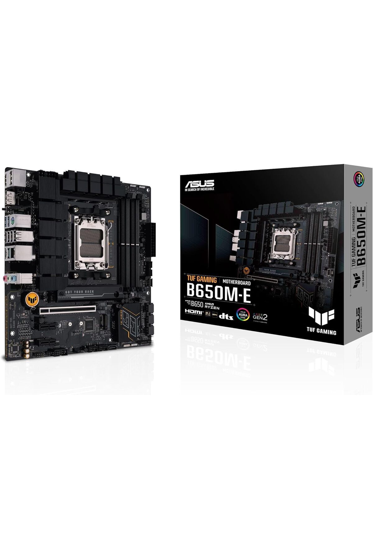 STOREMAX OZN TUF Gaming B650M-E AMD B650 AM5 DDR5 6400 2xDP HDMI Çift M2 USB3.2 AURA RGB 2.5Gbit LAN mATX 12