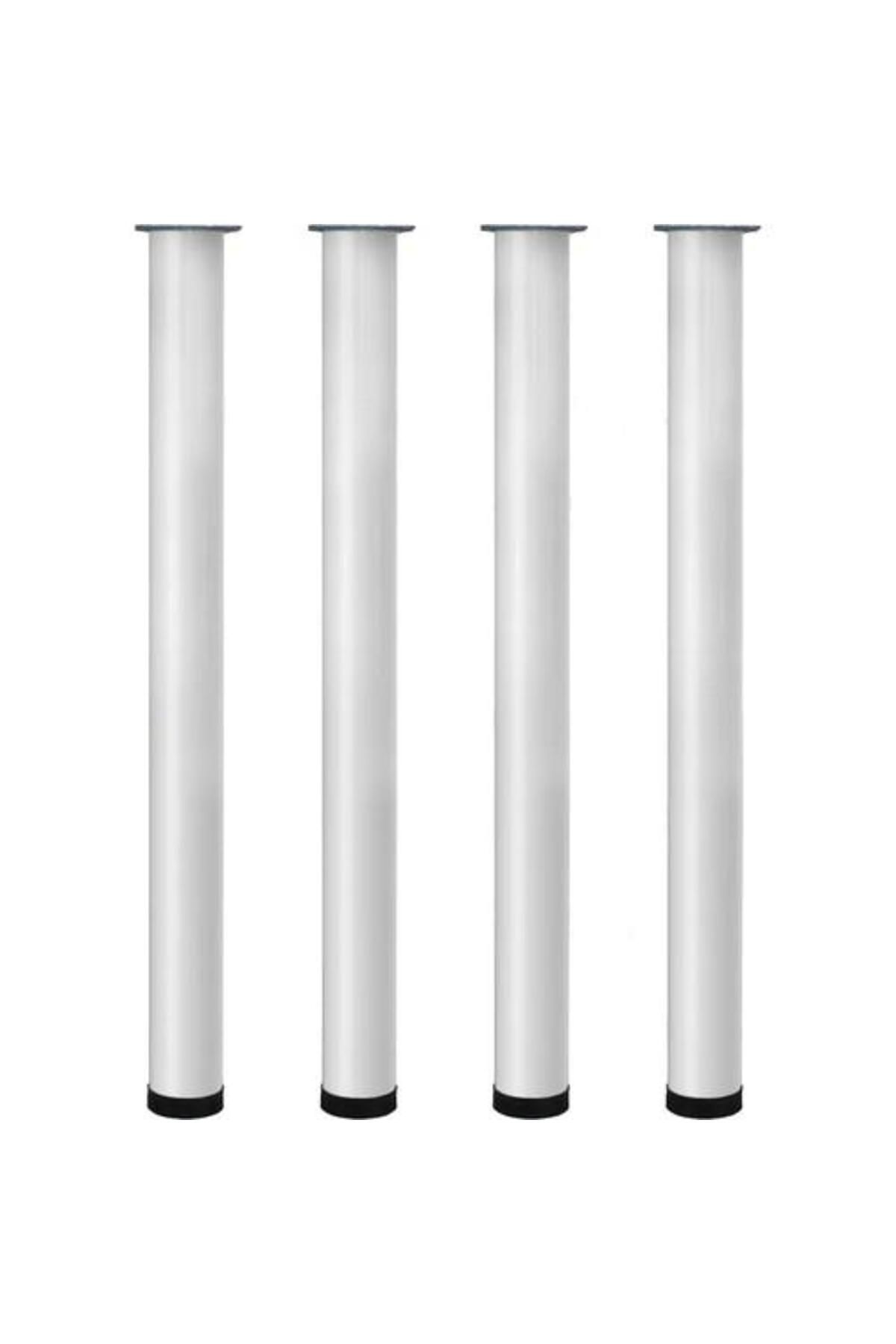 Gürçay Hırdavat Gürçay Metal Masa Ayağı 4 Adet Beyaz