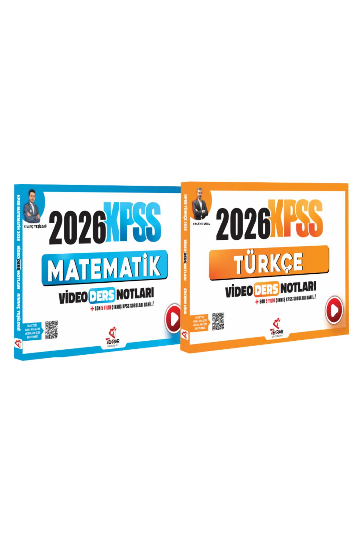 Tekrar Akademi Yayınları 2026 KPSS TÜRKÇE VE MATEMATİK VİDEO DERS SETİ