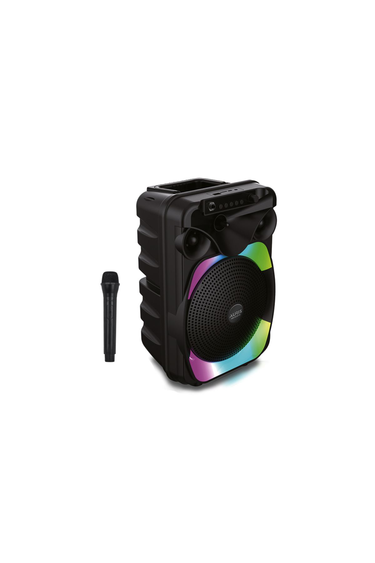 Auris KLN170 10W 8 inç Kablosuz Mikrofonlu RGB Bluetooth Hoparlör
