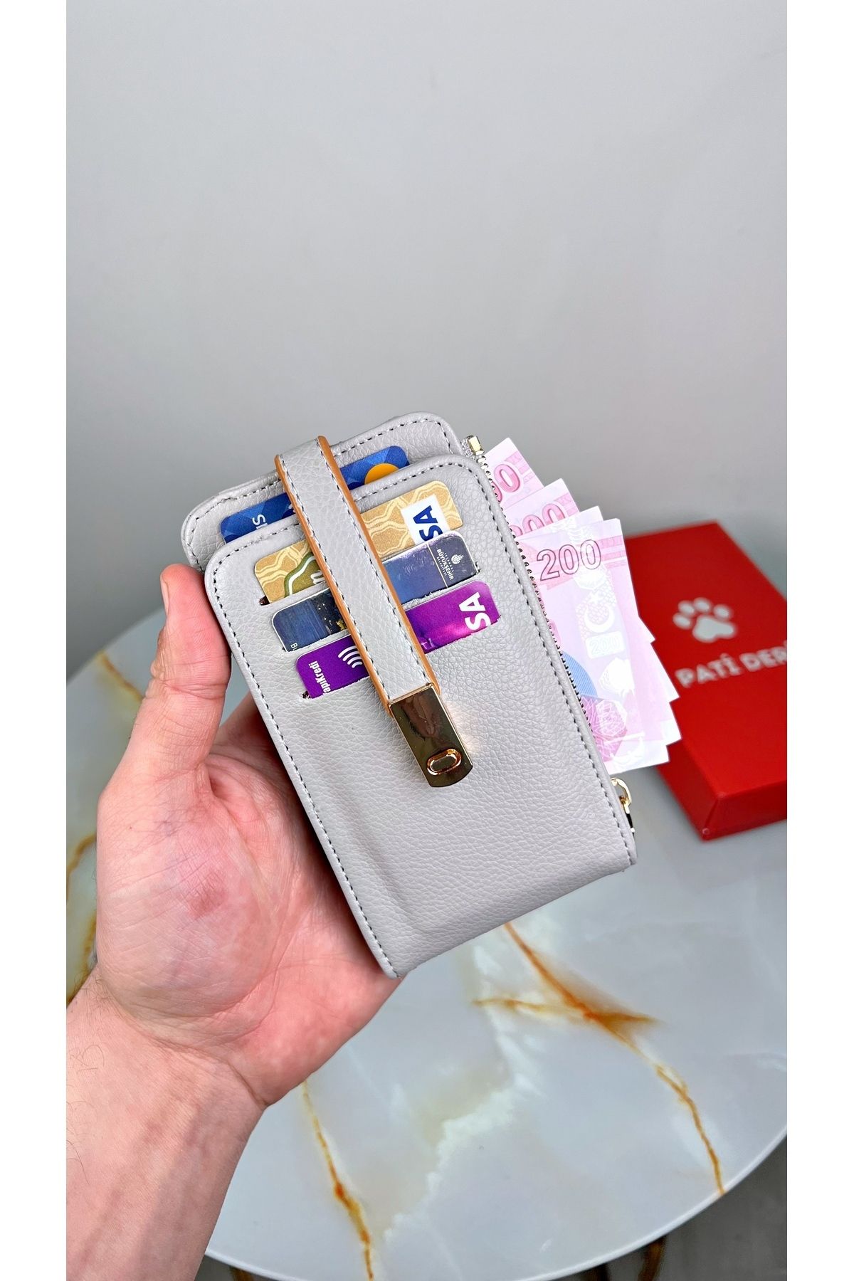patideri-Pocket Size Vertical Mini Wallet with Plenty of Card Holders (Custom Printed Name) 5
