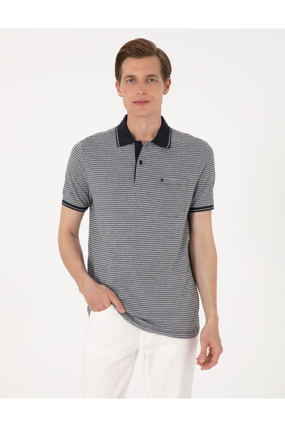 Pierre Cardin Siyah Regular Fit Tişört 50307848-VR046
