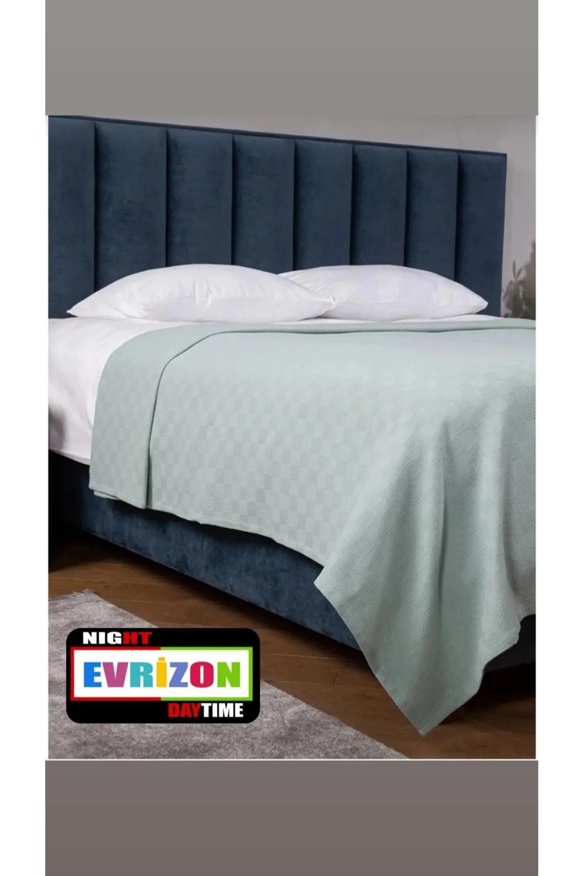 EVRİZON Tek Kişilik Dama Desenli Pike 160 X 220
