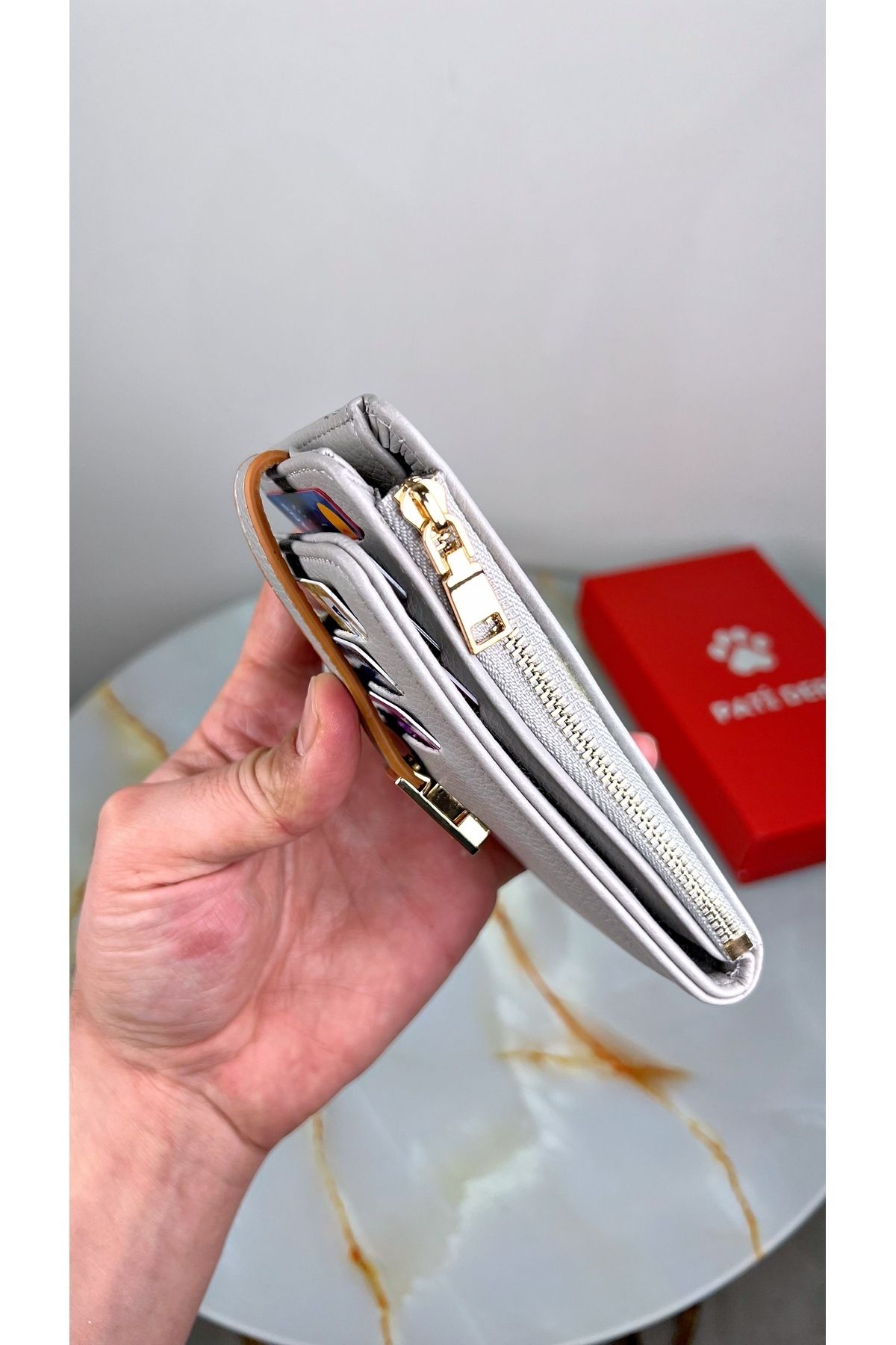 patideri-Pocket Size Vertical Mini Wallet with Plenty of Card Holders (Custom Printed Name) 7
