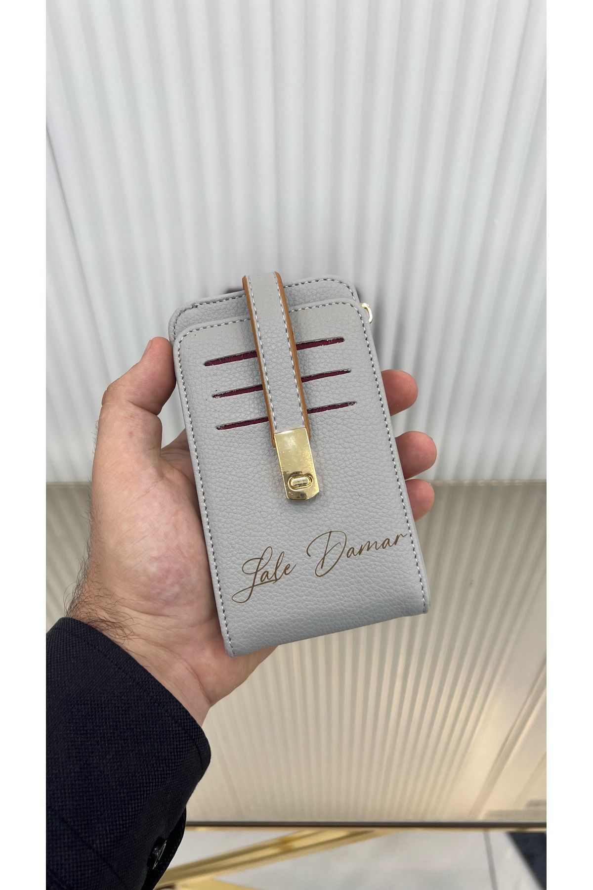 patideri-Pocket Size Vertical Mini Wallet with Plenty of Card Holders (Custom Printed Name) 1