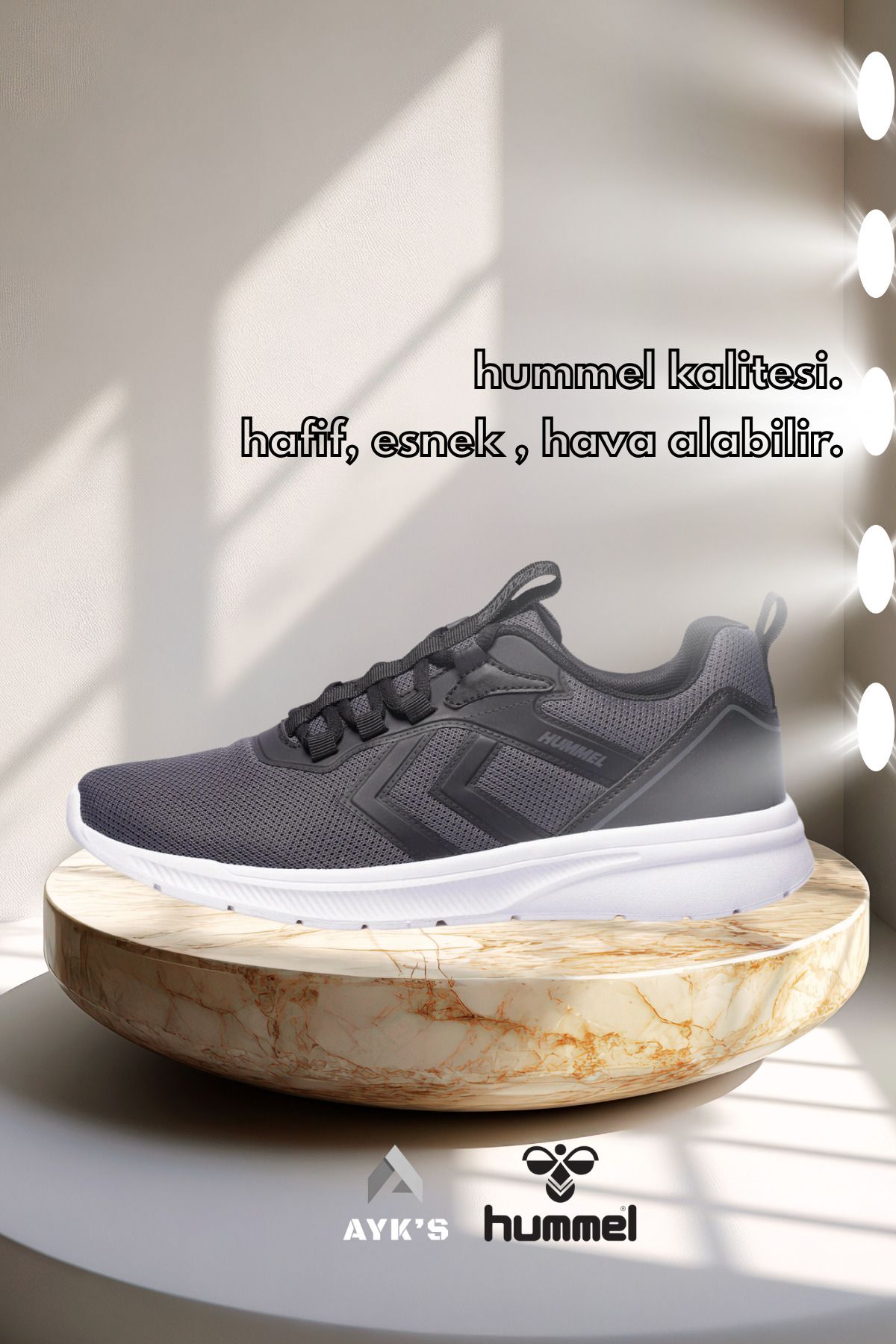 hummel Antrasit Tekstil Unisex Spor Ayakkabı 724