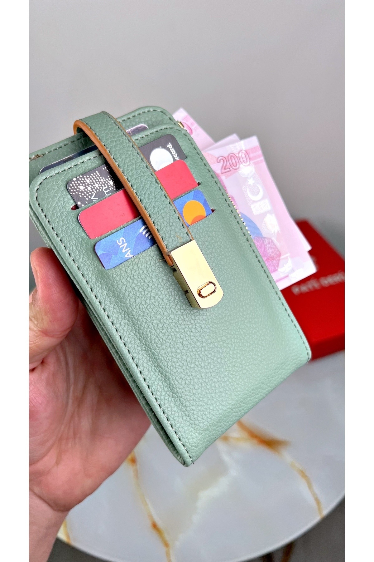 patideri-Pocket Size Vertical Mini Wallet with Plenty of Card Holders (Custom Printed Name) 3