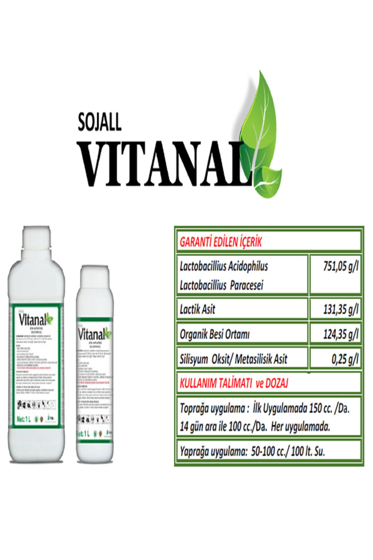 SOJALL ORGANİK SOJALL VITANALL