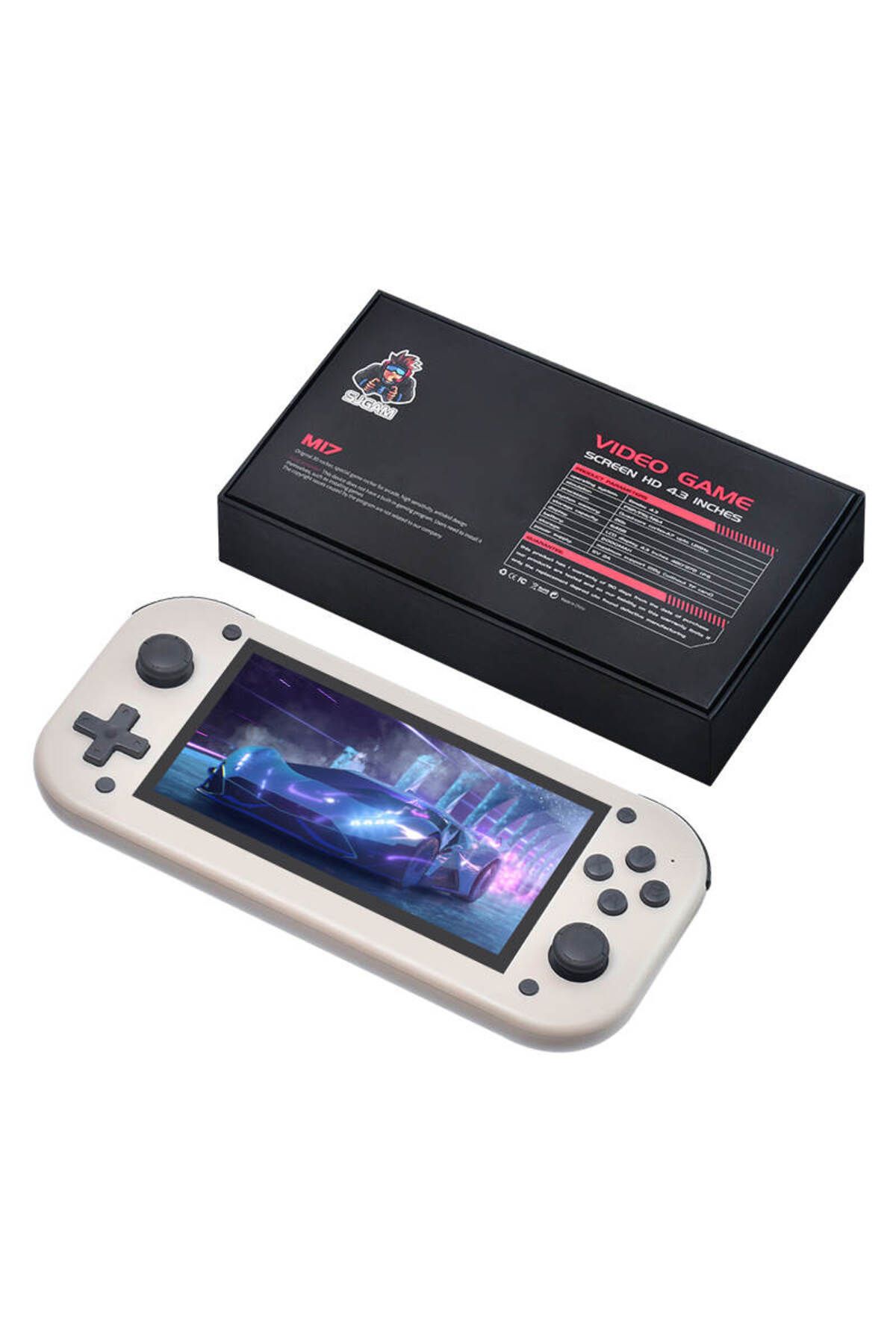 NTDALL-M17 Portable Gaming Console, Cortex-a7 Processor Up To 1.2ghz, Ddr 256mb, Over 19000 Games In 4