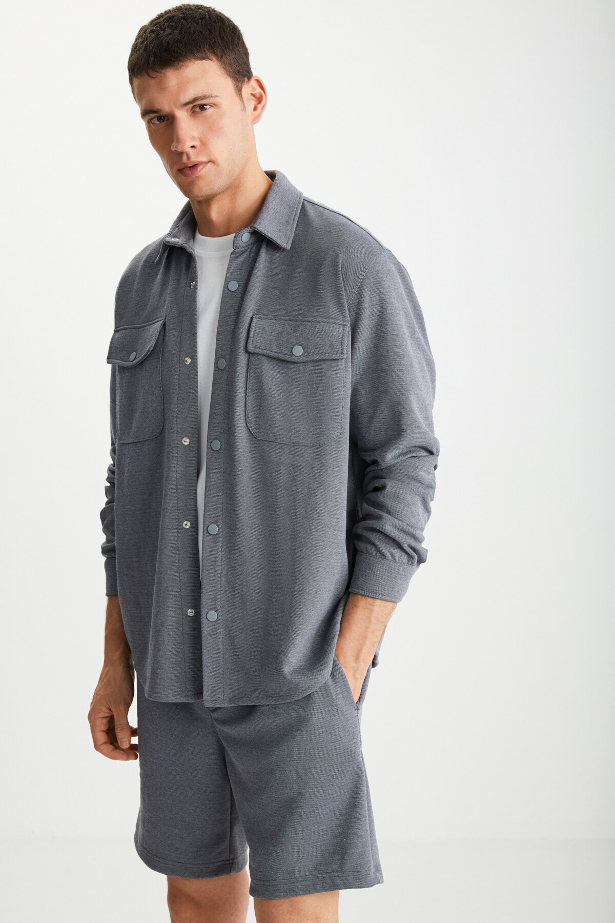 GRIMELANGE  Ramadanp014 Erkek Gri Şort & Bermuda - Görsel 6