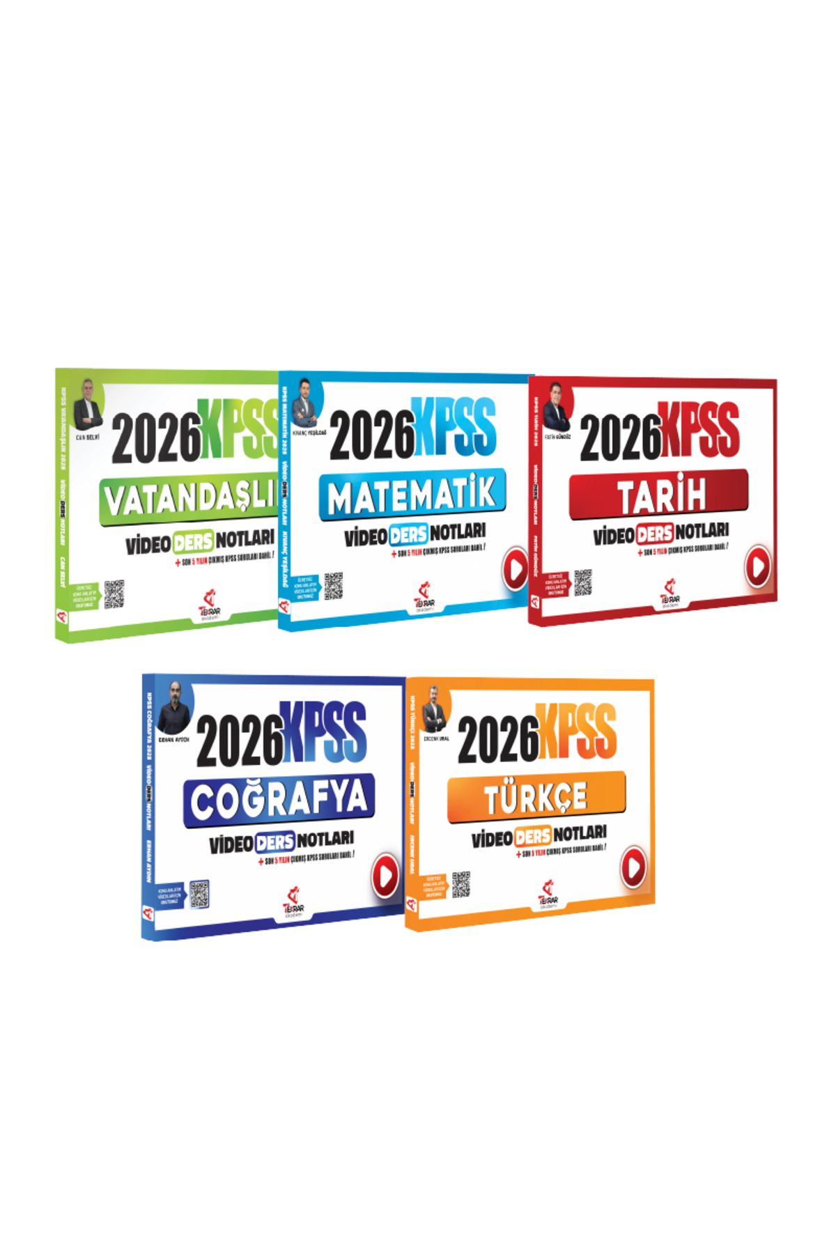 Tekrar Akademi Yayınları 2026 KPSS TAM SET VİDEO DERS NOTLARI