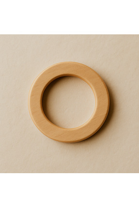 Bebe Vitaa Bébé Vitaa Doğal Ahşap Halka Diş Kaşıyıcı