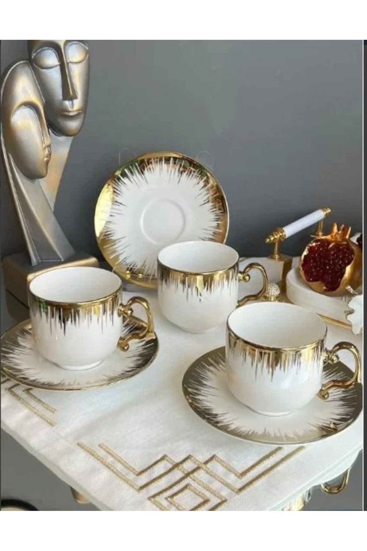 Paçi 101538 Çay Fincanı Seline Yaldızlı 6'LI