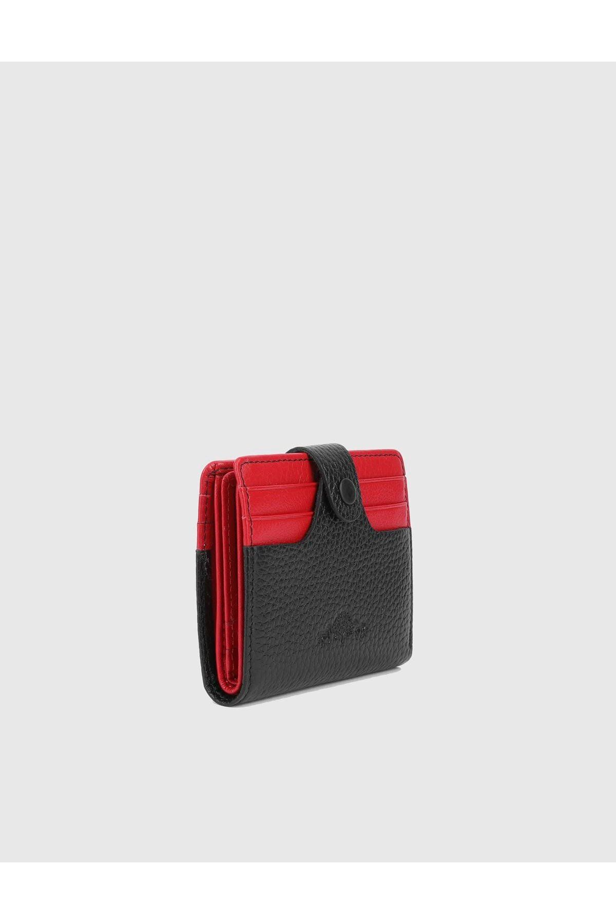İLVİ Rainier Hakiki Deri Unisex Siyah Cüzdan
