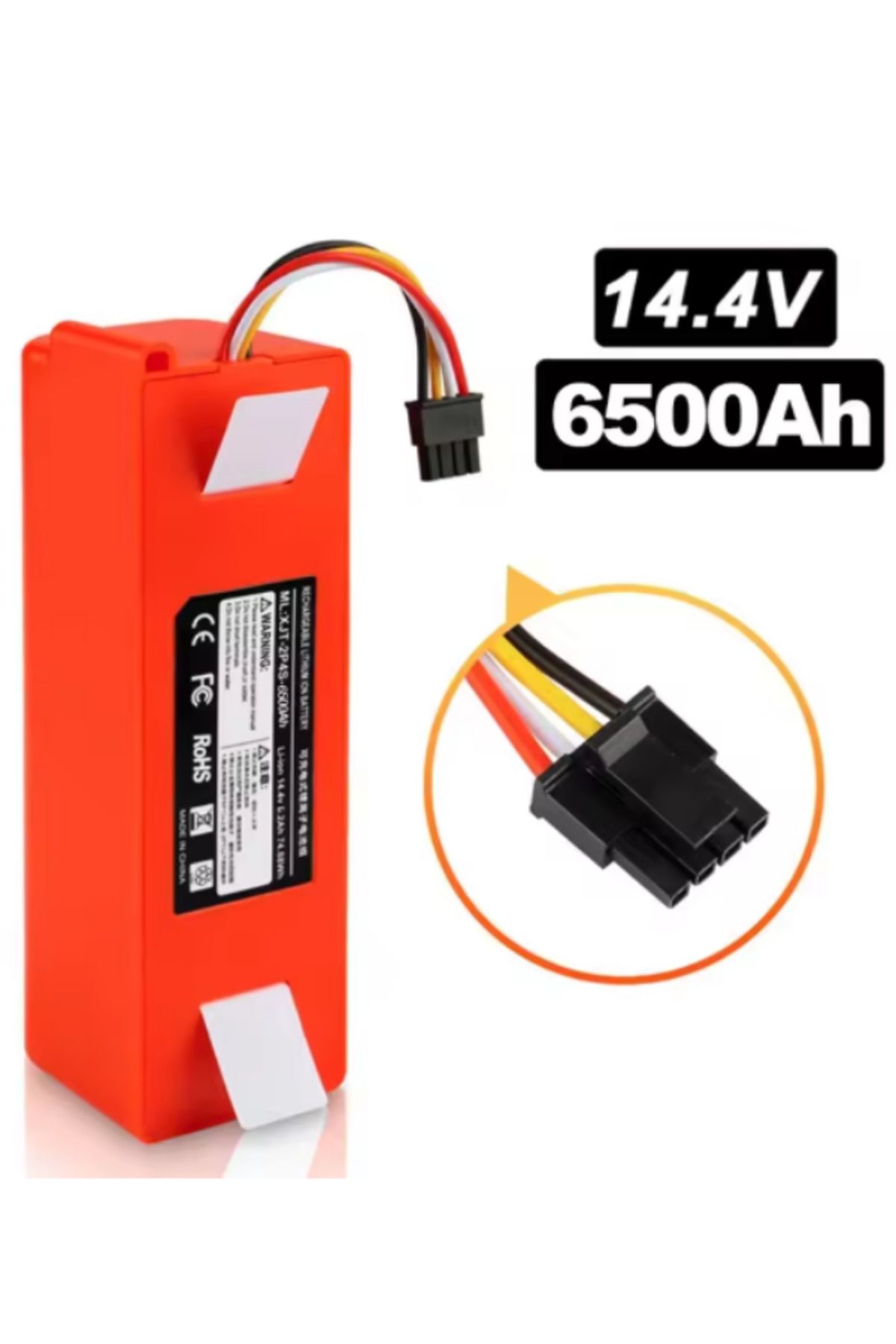 TNL Efcell Roborock S50 S51 S55 Uyumlu 6500mAh 14.4V Li-ion Akıllı Robot Süpürge Bataryası