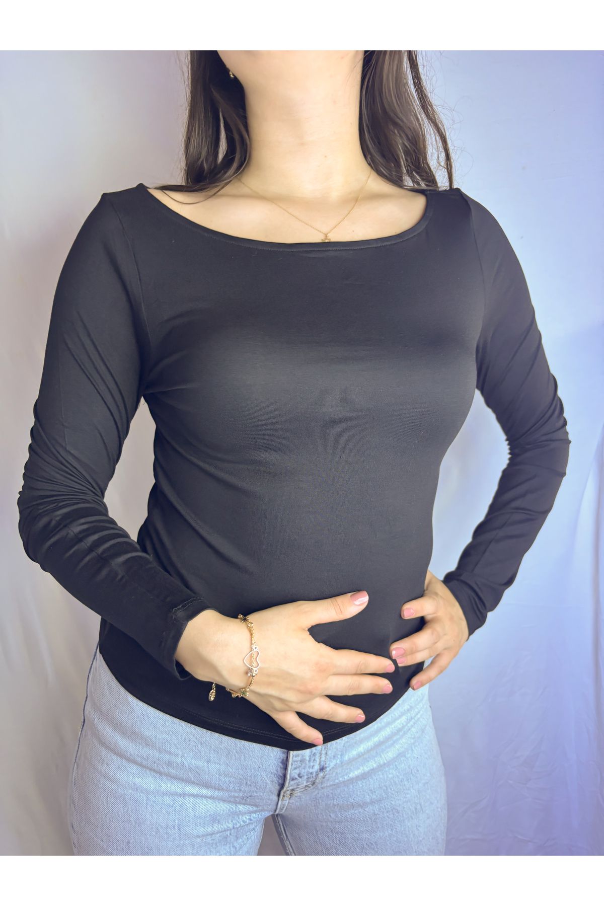 wearita Uzun Kollu Bisiklet Yaka Body