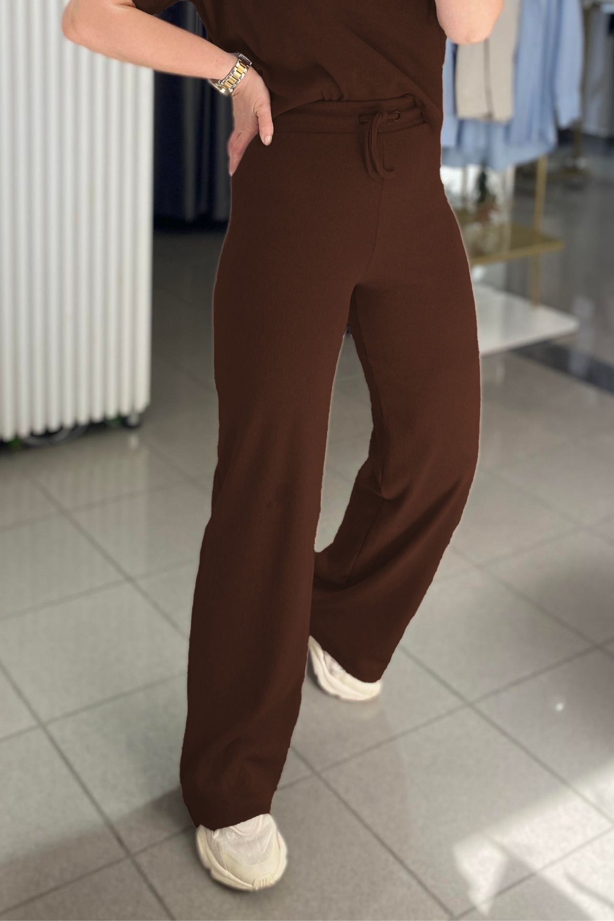 OKULCUBABA Kadın Basic Günlük Fitilli Alt