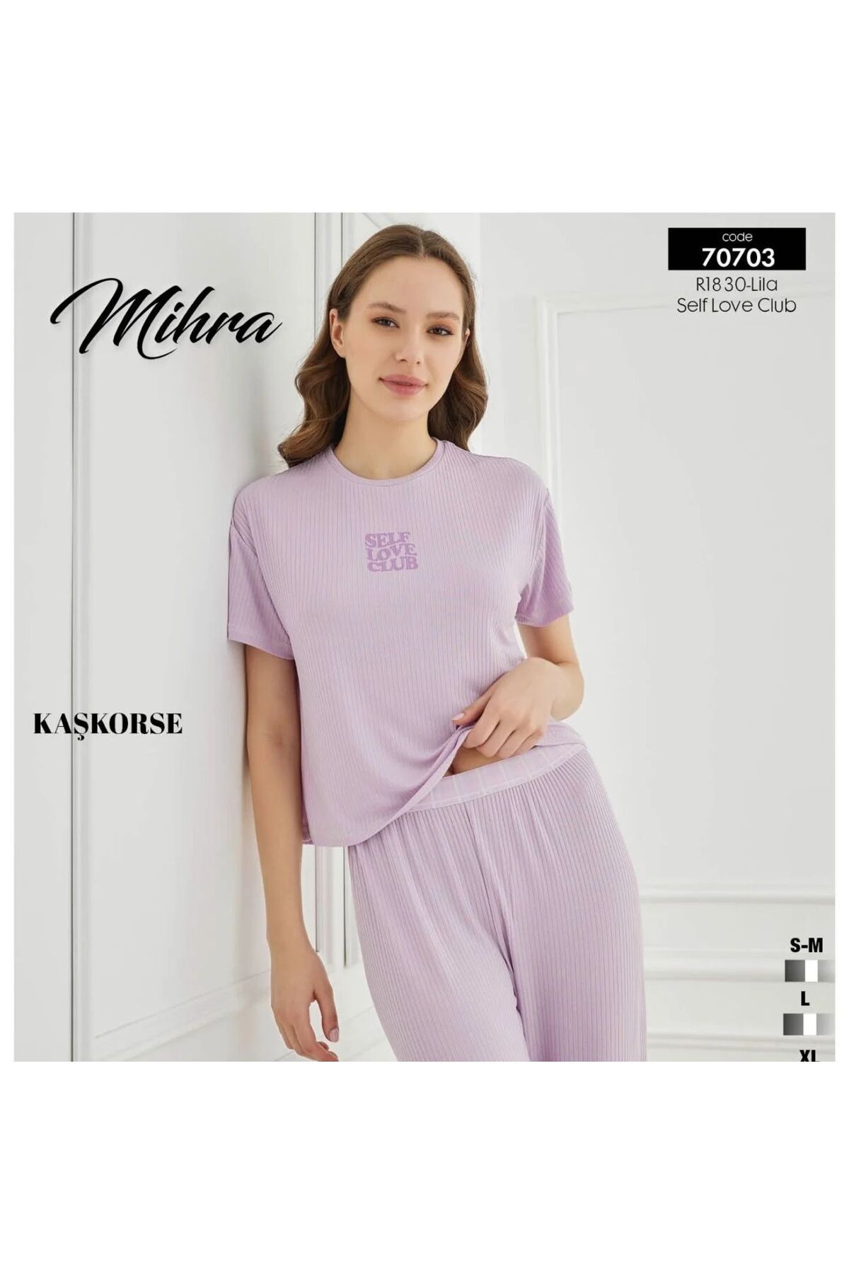 Mihra Kısa Kollu Yazlık Kadın Pijama Takımı