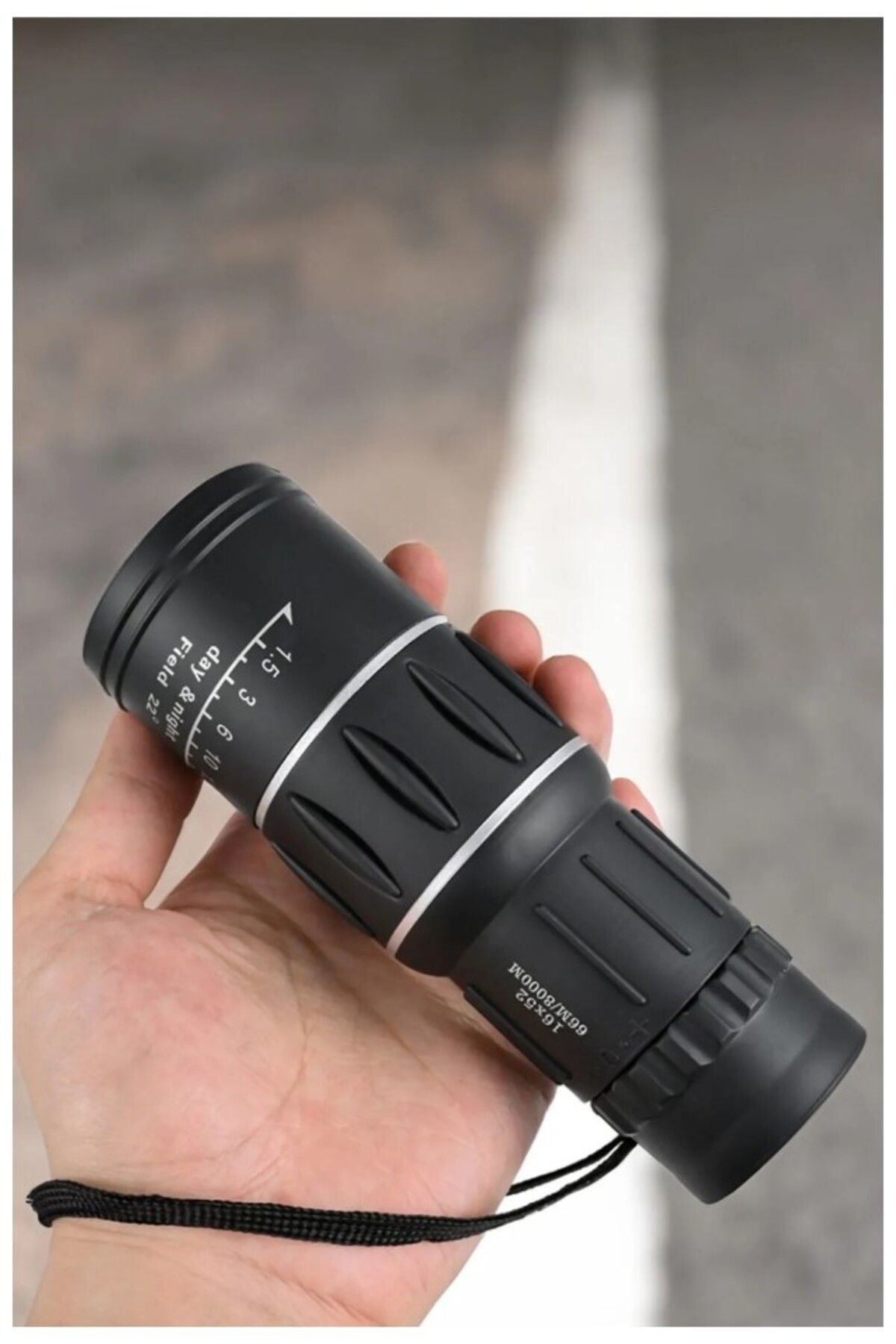 Manessa 16x52 Optik Lens Monoküler Teleskop Dürbün, Avcılık Ve Kamp Dürbünü + Saklama Kılıfı