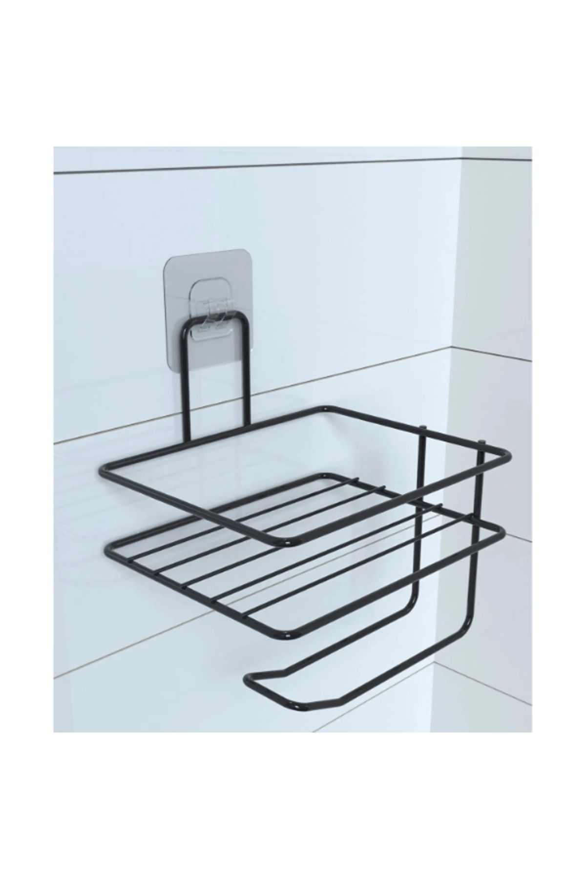 kuzenler store Pratik Yapışkanlı Metal Tuvalet Kağıdı Tutucu