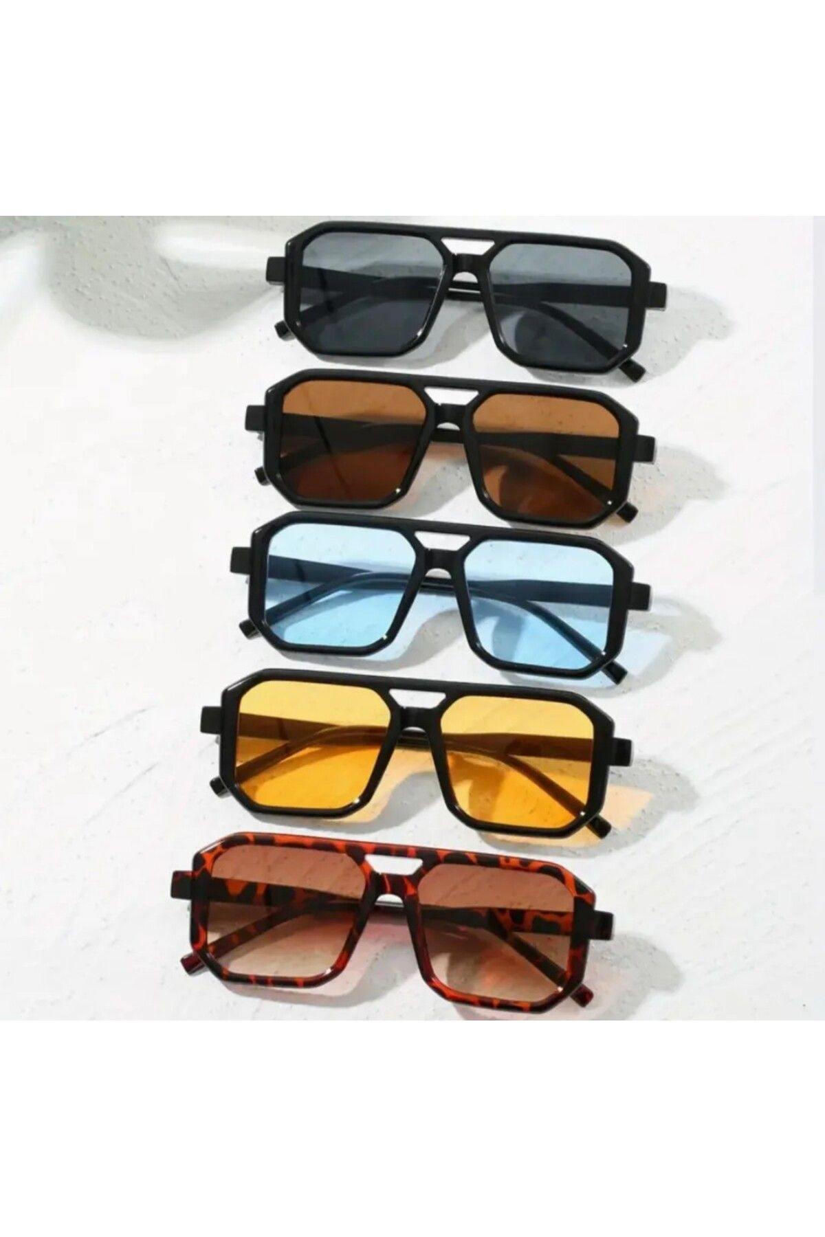 MİNİSSTORE Retro renkli cam Güneş gözlüğü Pinterest gözlük 1 adet