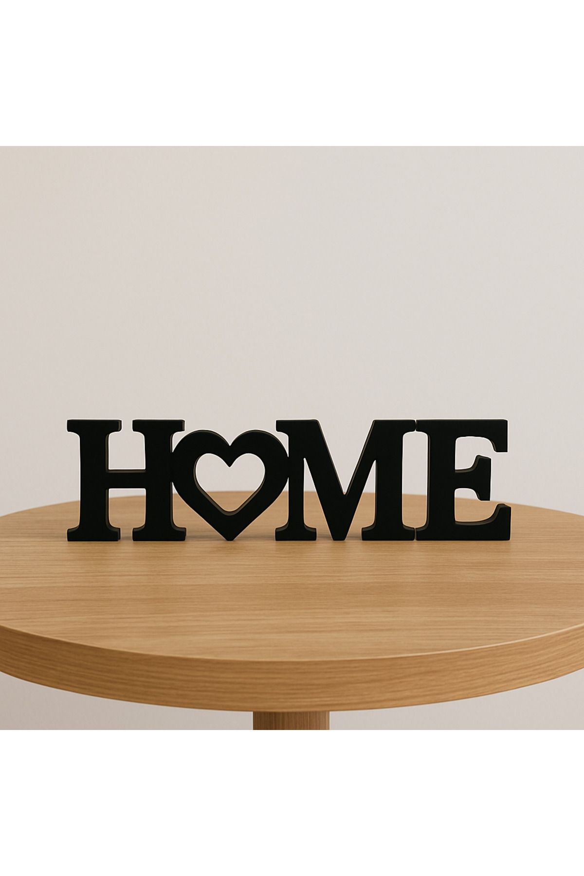 3DEV3D Masalarınızı güzelleştireceğiniz Home yazan kalpli masa süsü