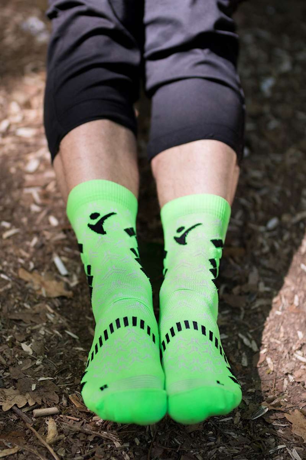 Try to Fly-Fluorescent Green Compression Socks 4