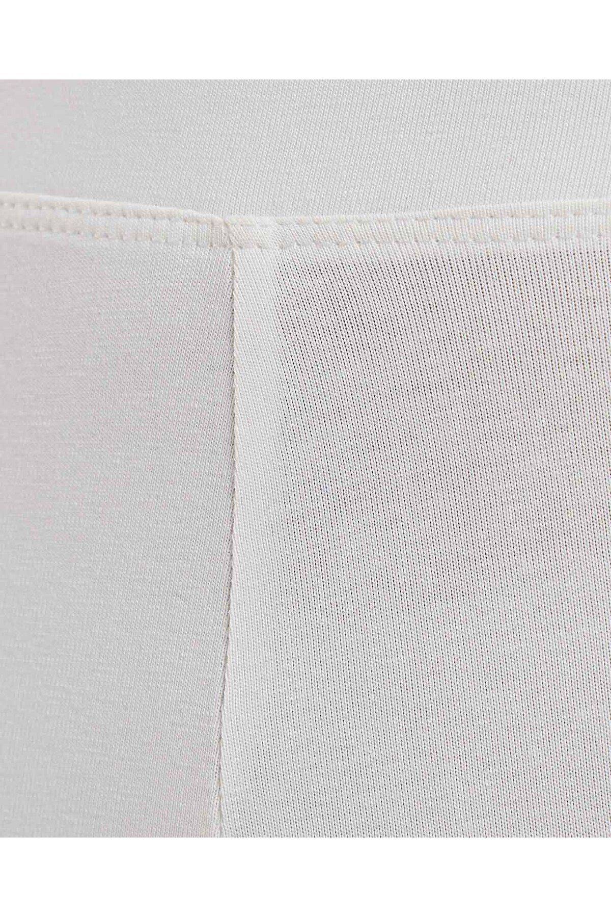R&B-Solid 3/4 Leggings with Elastic Waist 6