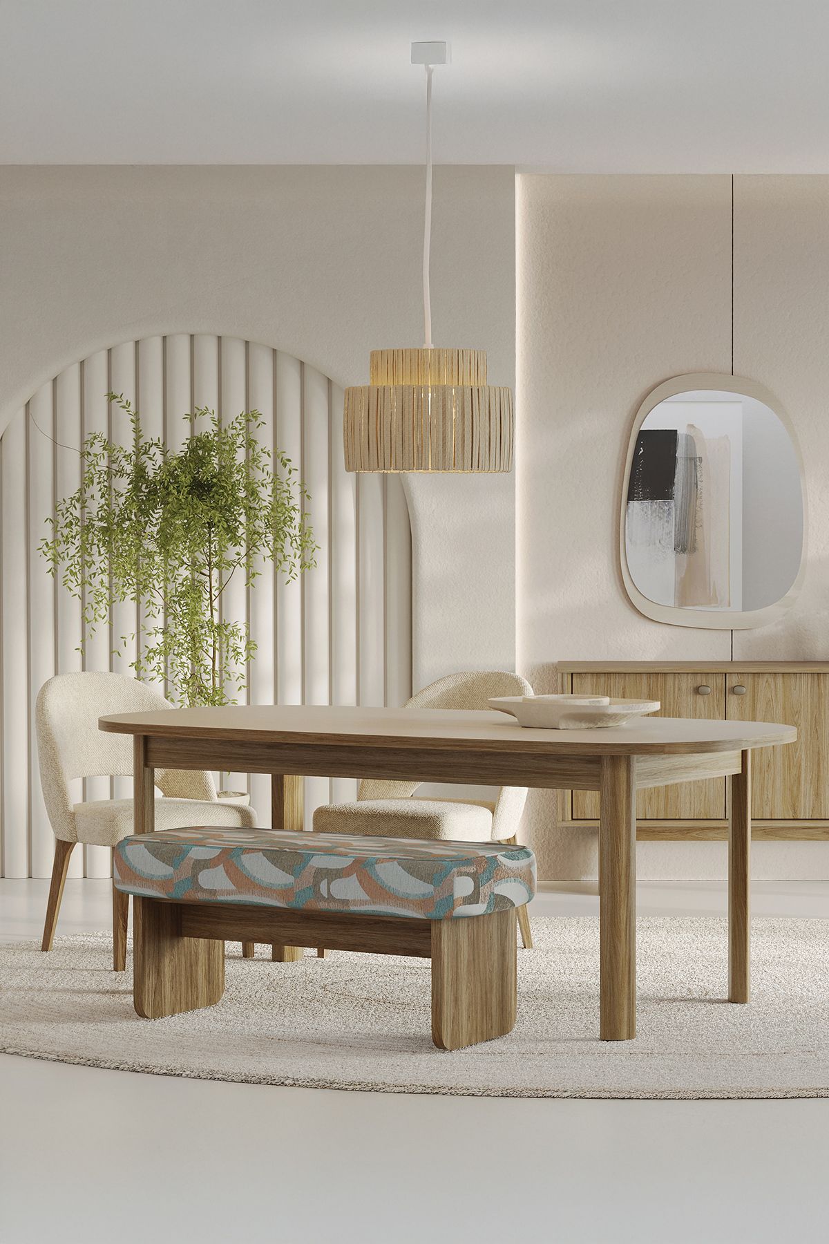 Enza Home Perge Sabit Yemek Masası