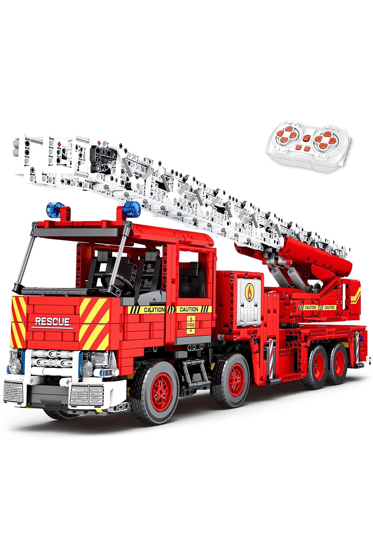 REOBRIX-Fire Truck Rc Controlled, Technical Block Building Kit (3266 Pieces) 8