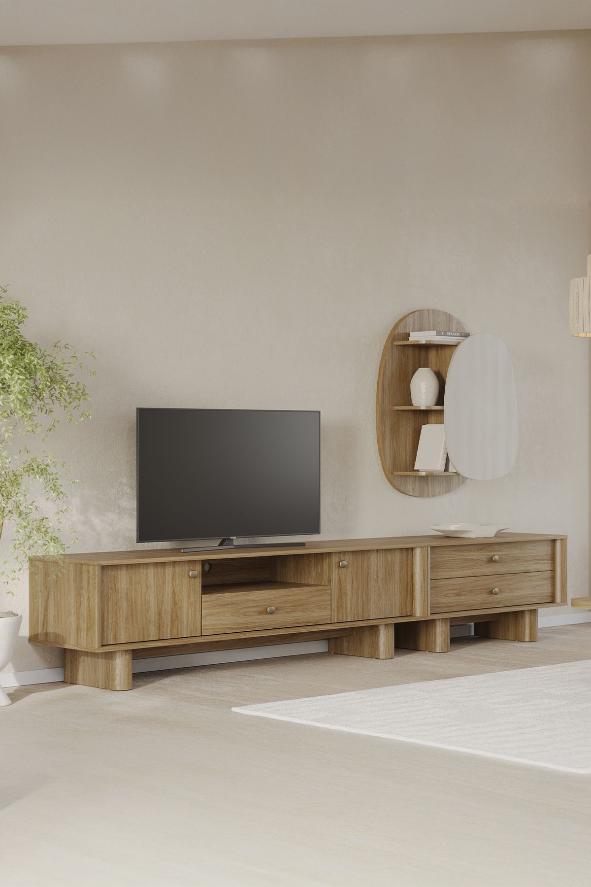 Enza Home Perge Tv Ünitesi Seti 1
