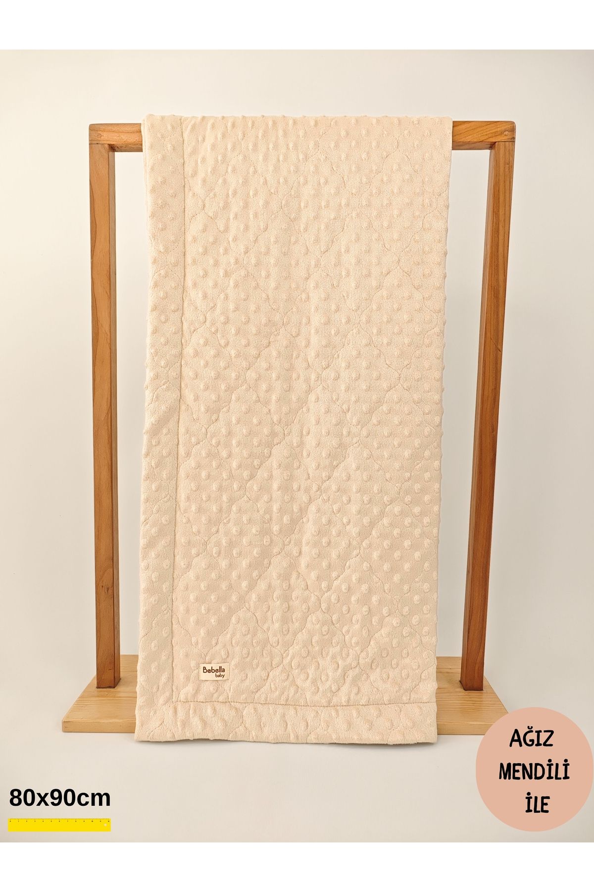 Bebella Kapitone Nohut Bebek Kundak Battaniyesi – Çift Taraflı Mevsimlik / Yenidoğan Hastane Çıkışı 80x90cm