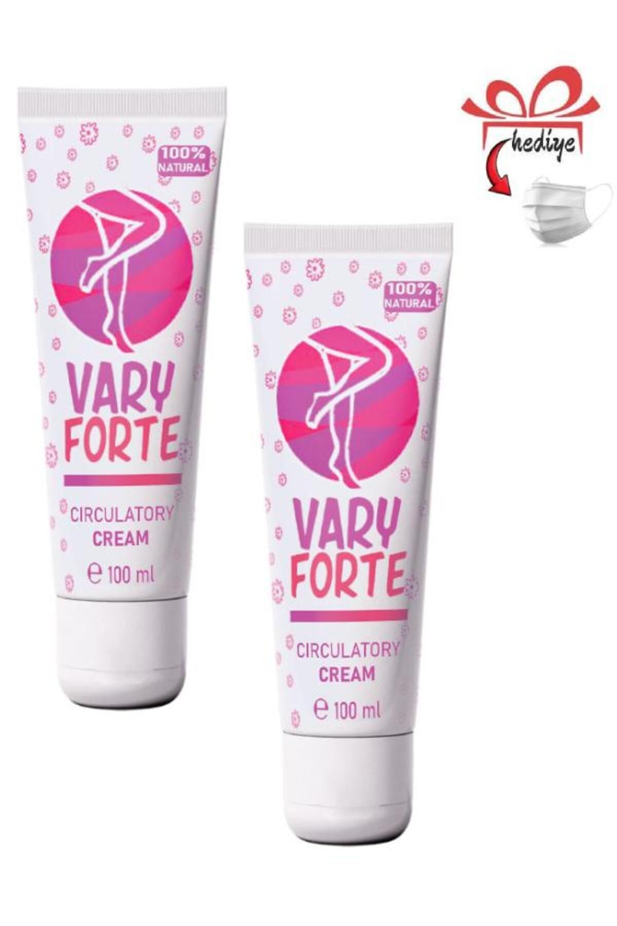 Dolce Vary Forte Bacaklarınızdaki Varislerinize Karşı Rahatlatmaya Bakım Kremi 100 ml x 2 adet+ Maske
