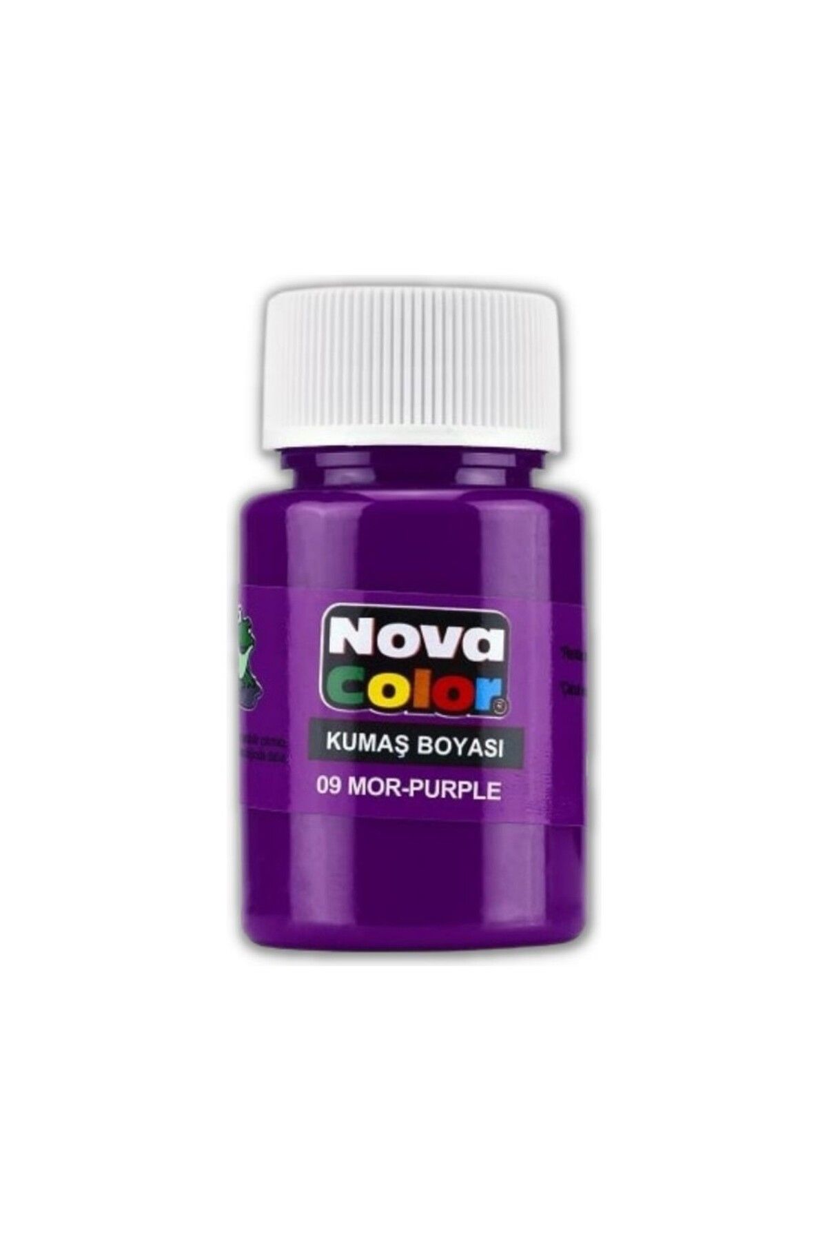 Nova Color Kumaş boyası, canlı renkler, solmaz, tişört, çanta, tekstil boyası-Mor Renk 30ml-1 Adet
