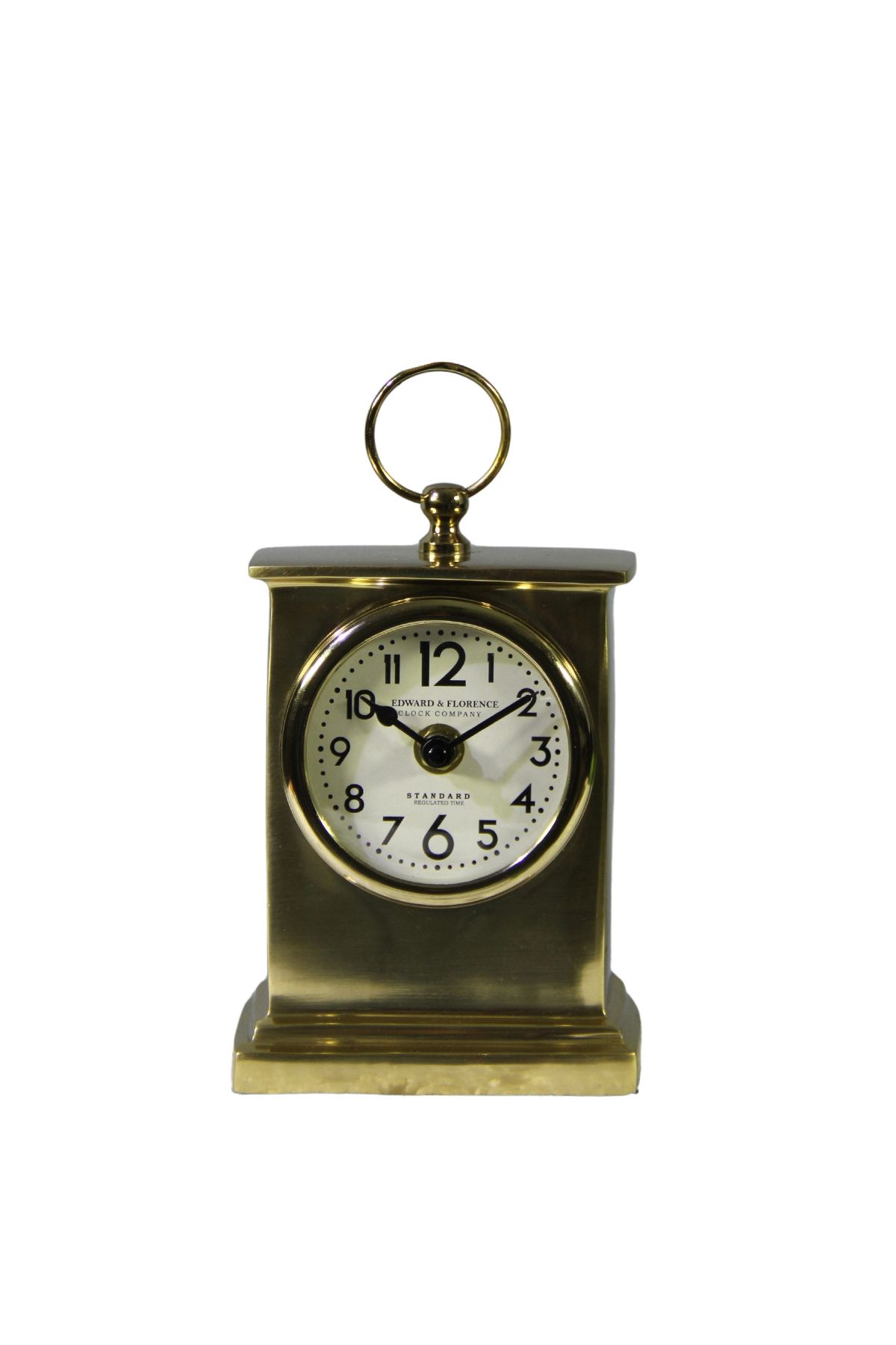 Dekorsende Dikdörtgen Vintage Klasik Masa Saati 16 cm Altın