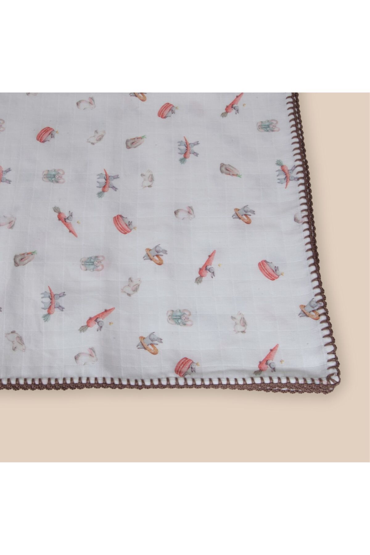 BABY HAN CONCEPT %100 PAMUKLU ÇİFT KAT DESENLİ BEBEK & ÇOCUK MÜSLİN ÖRTÜ