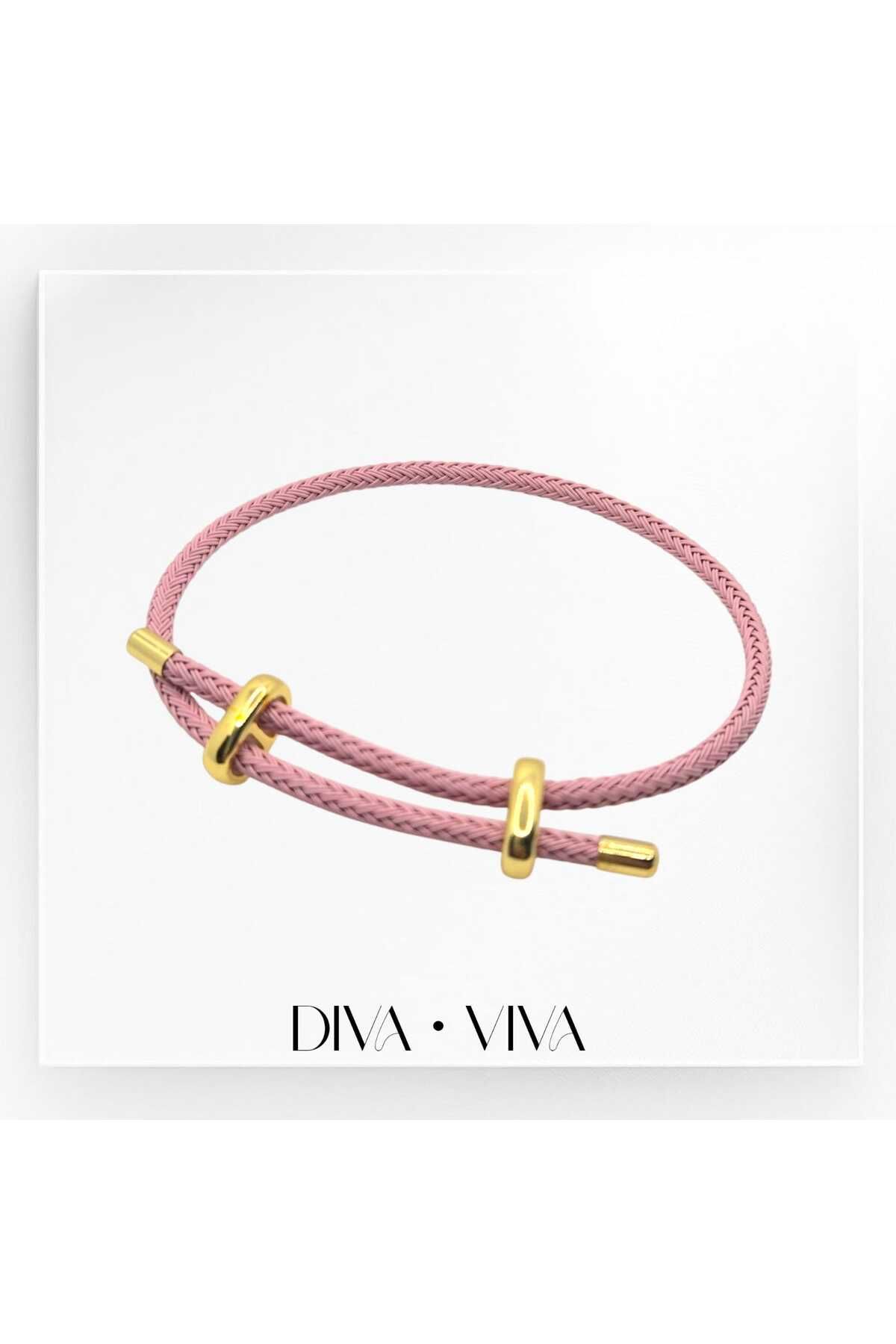 DivaViva Diva Viva - Renkli Ayarlanabilir Kadın Deri Bileklik – Suya Dayanıklı Asansör Model