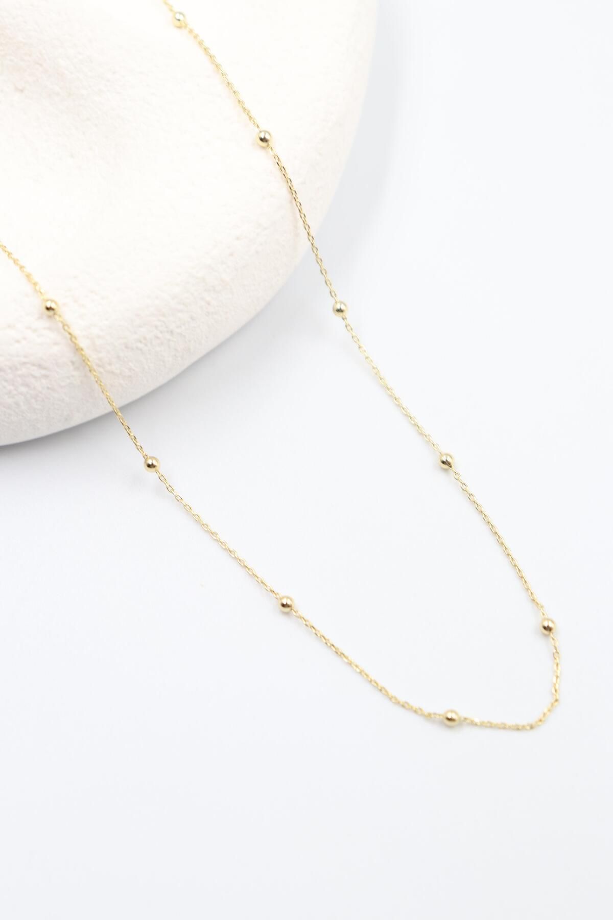 BY CANSU ACCESSORİES Mina Gold Kolye (14k)