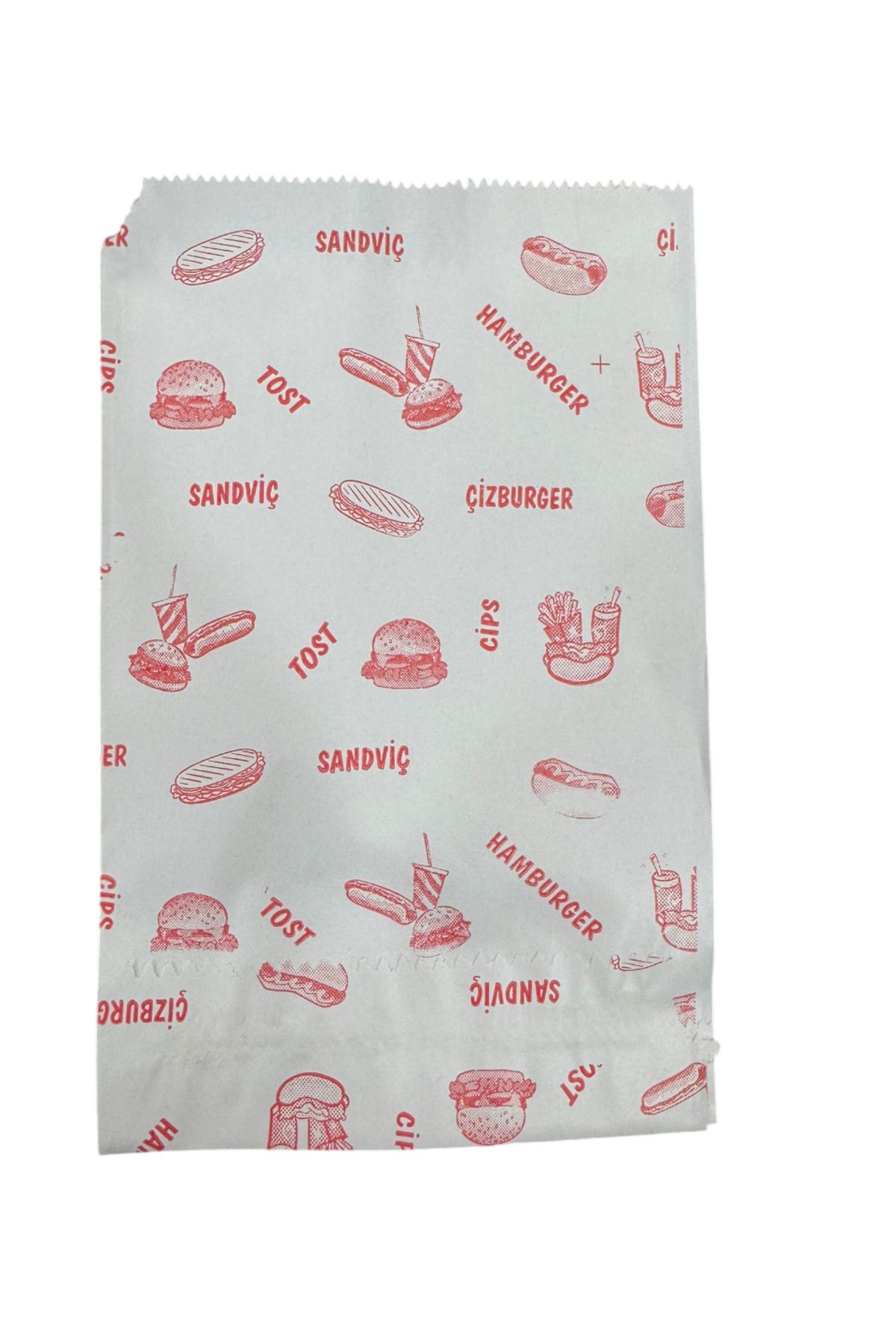 PRATİK SHOP Hamburger Kese Kağıdı 1 KG - 270 Adet (13 X 20)