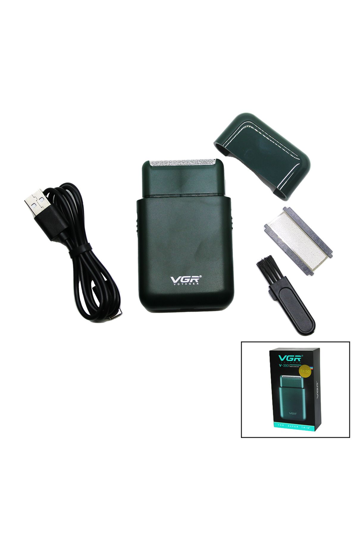 Modafiks SEYAHAT TİPİ 2IN1 SIFIR SAKAL - ÇİZİM TRAŞ MAKİNESİ USB ŞARJLI V-390 (4767)