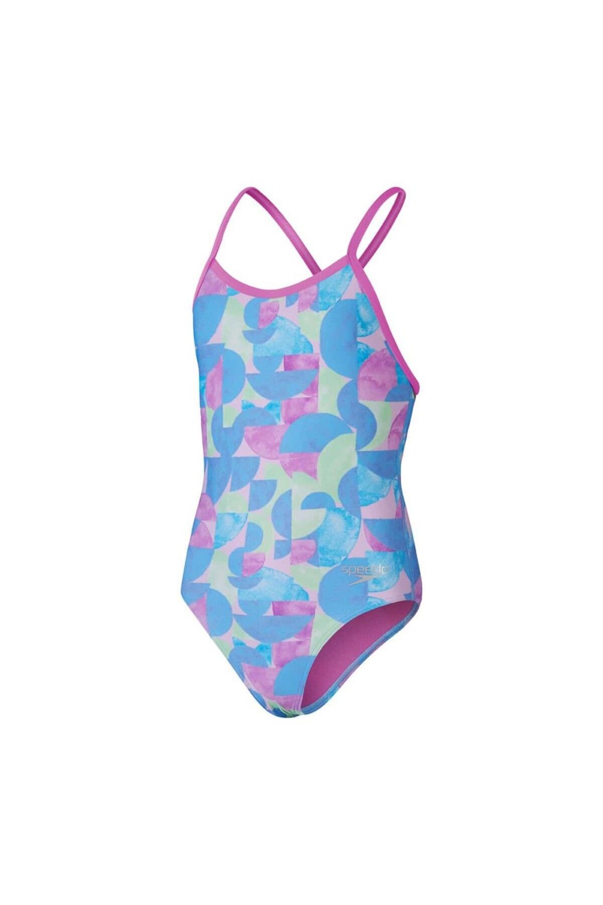 SPEEDO Allover Digital V-Back Kız Çocuk Yüzücü Mayosu