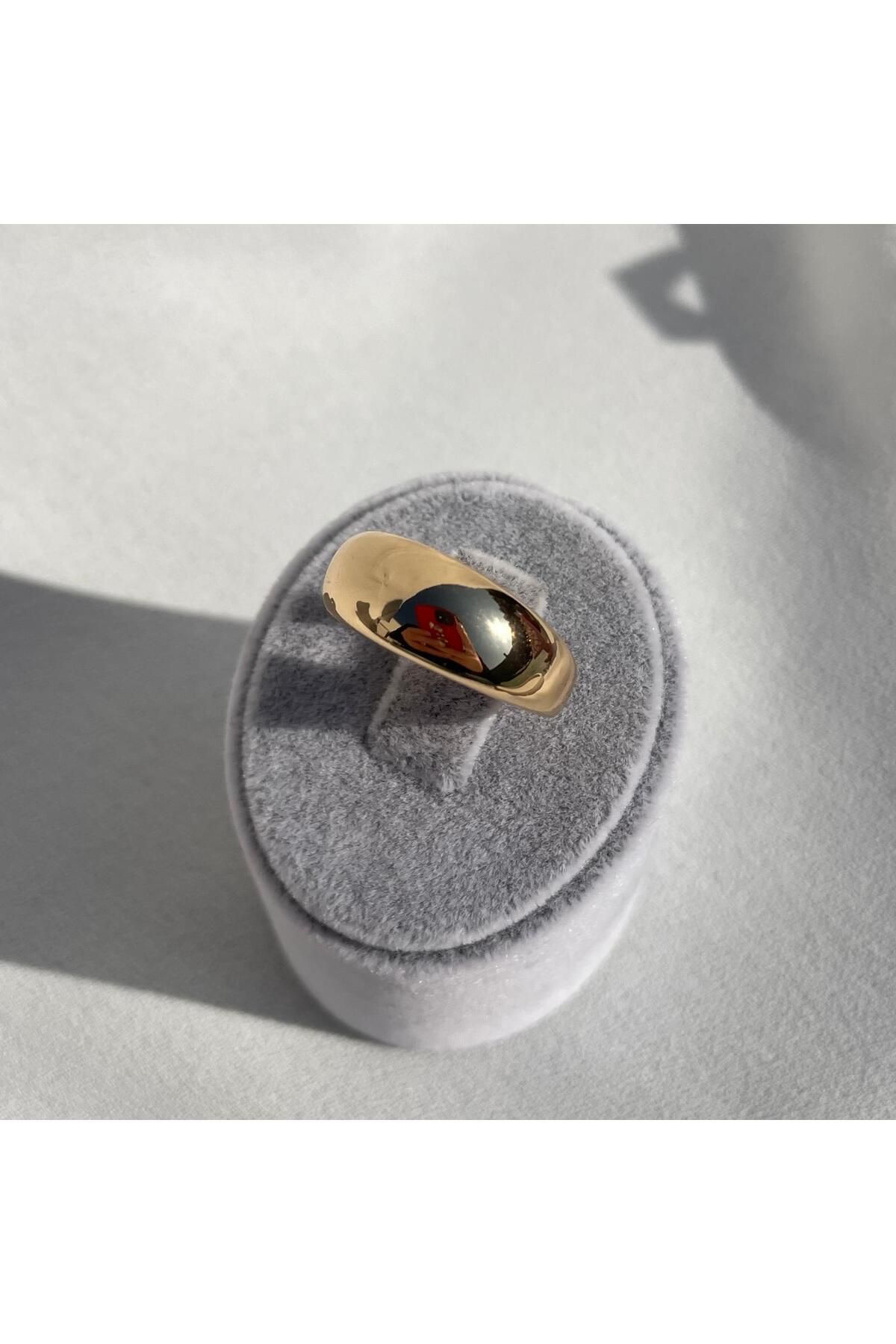 10 july jewelry Çelik Bombeli Yüzük Ayarlanılabilir