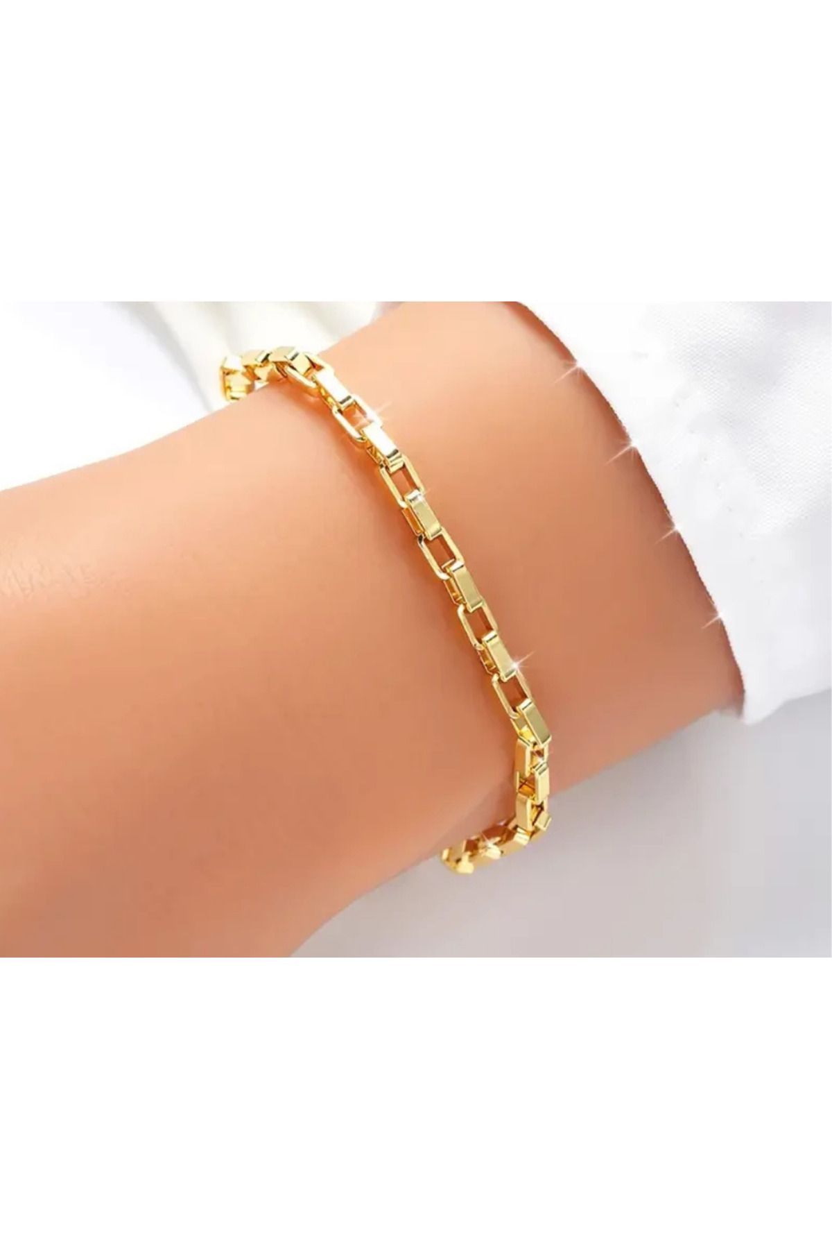 Zarafina Kadın Gold Mini Küp Bileklik