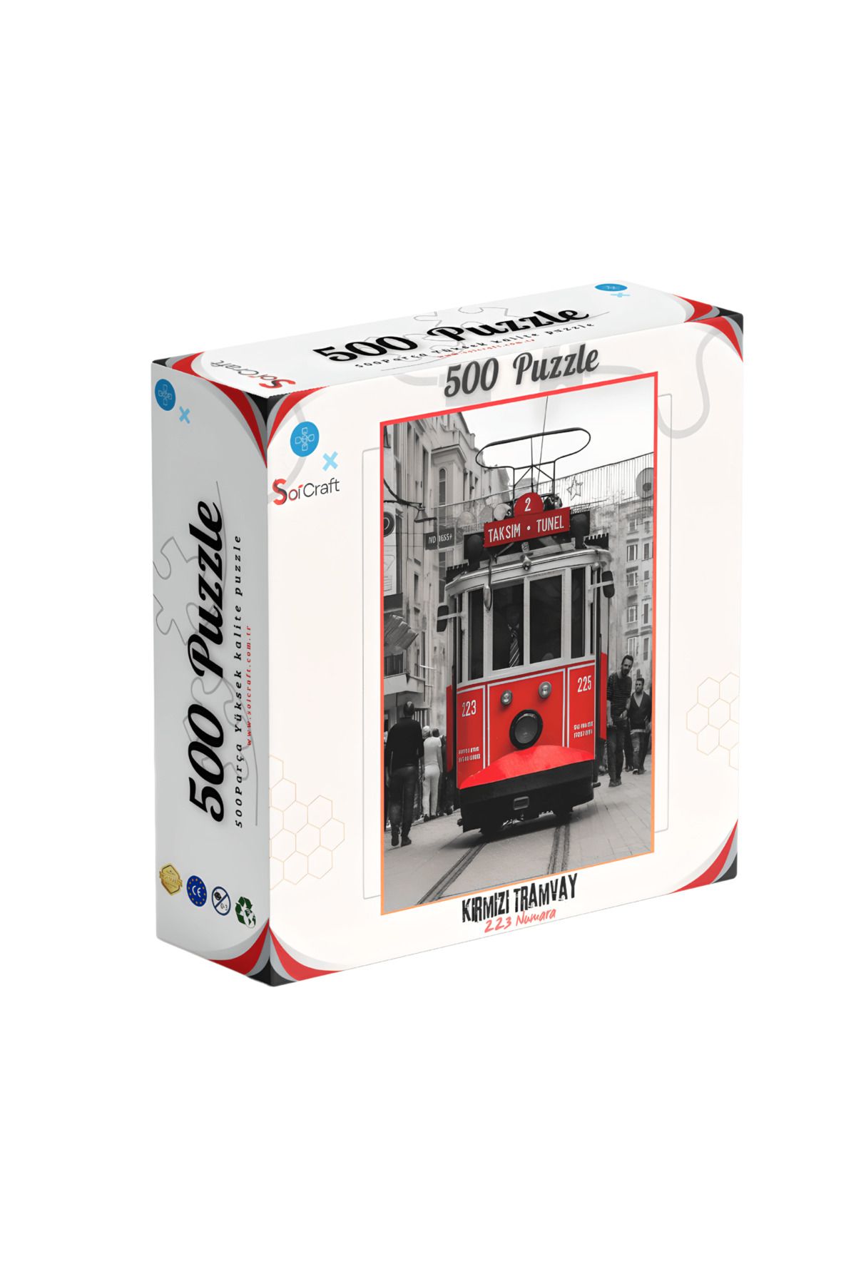 Soi Craft 500 Parça Puzzle Taksim Tramvay 223 Numara