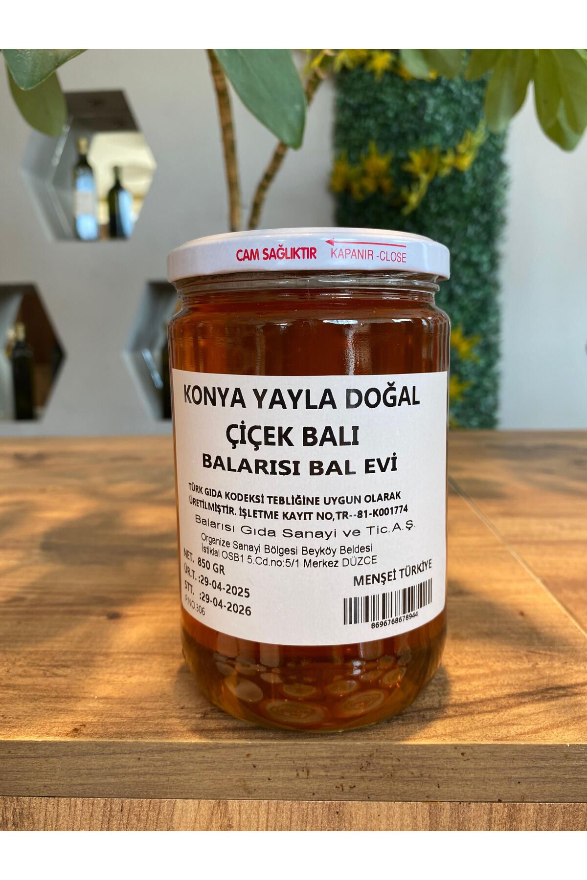 Doğal Konya Yayla Çiçek Balı 850 gr – Yöresel |