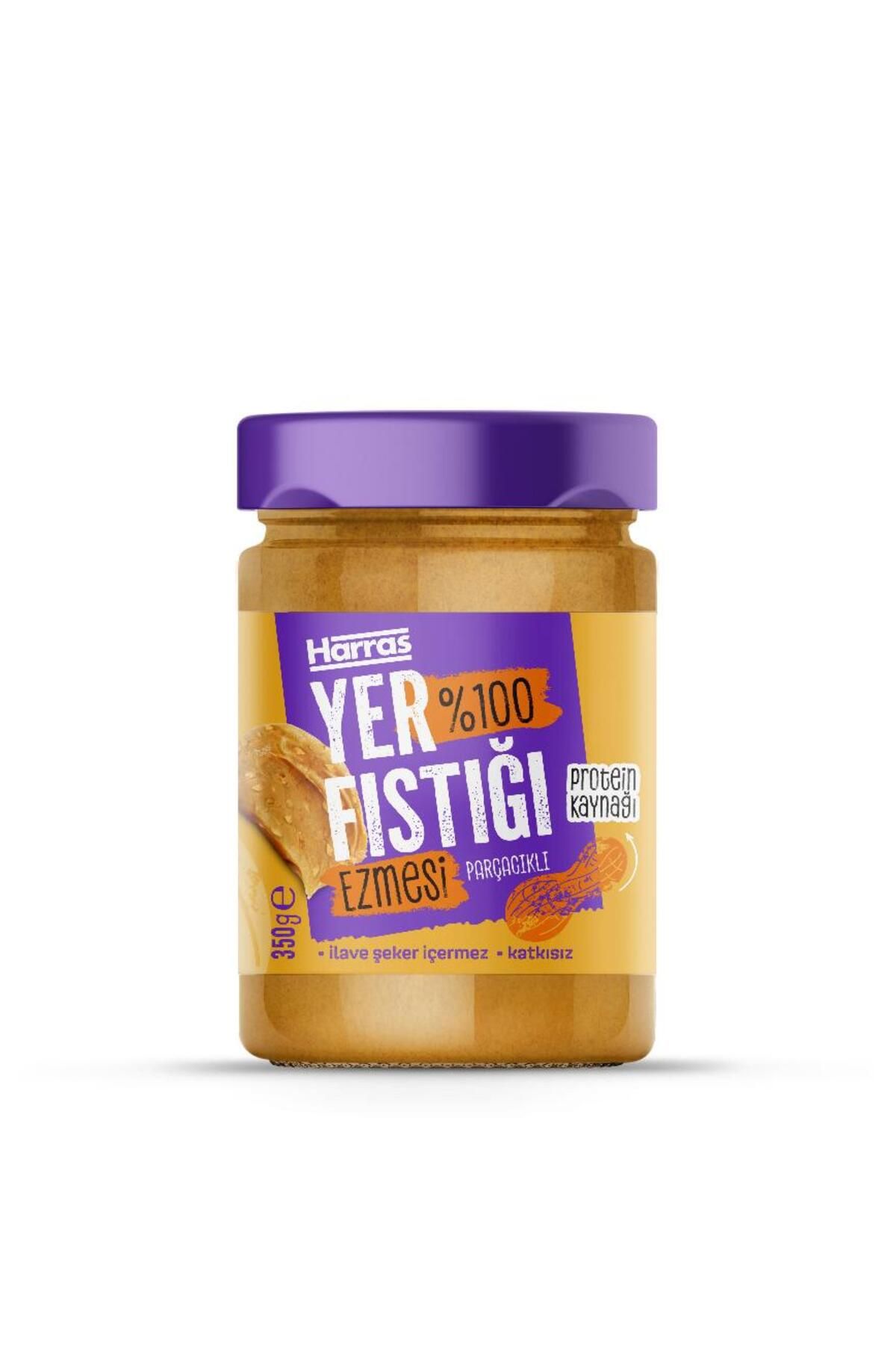 Harras Katkısız %100 Yer Fıstığı Ezmesi 350gr İlave Şeker İçermeyen