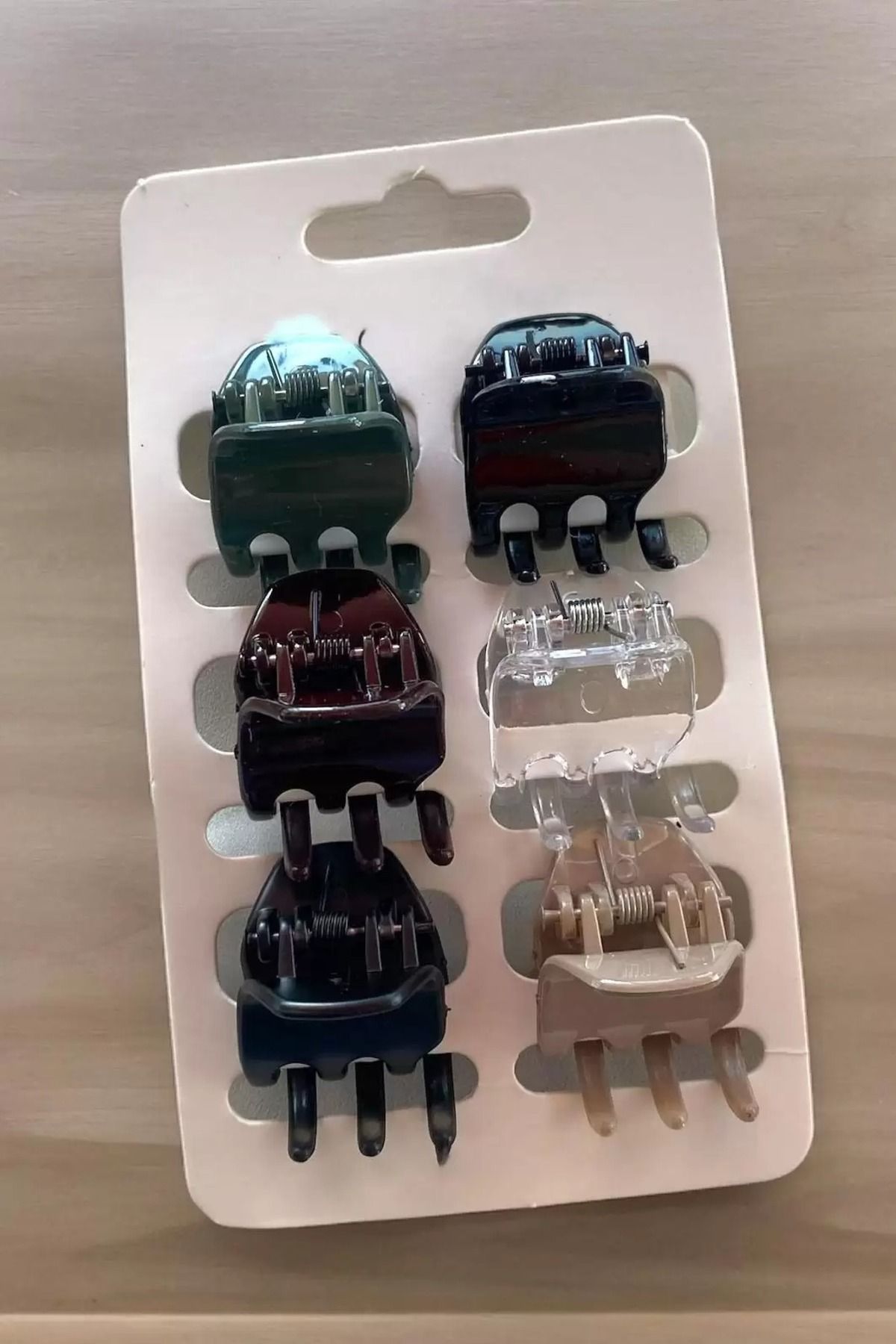 FUDER 6'lı Karışık Renk Mandal Toka Set