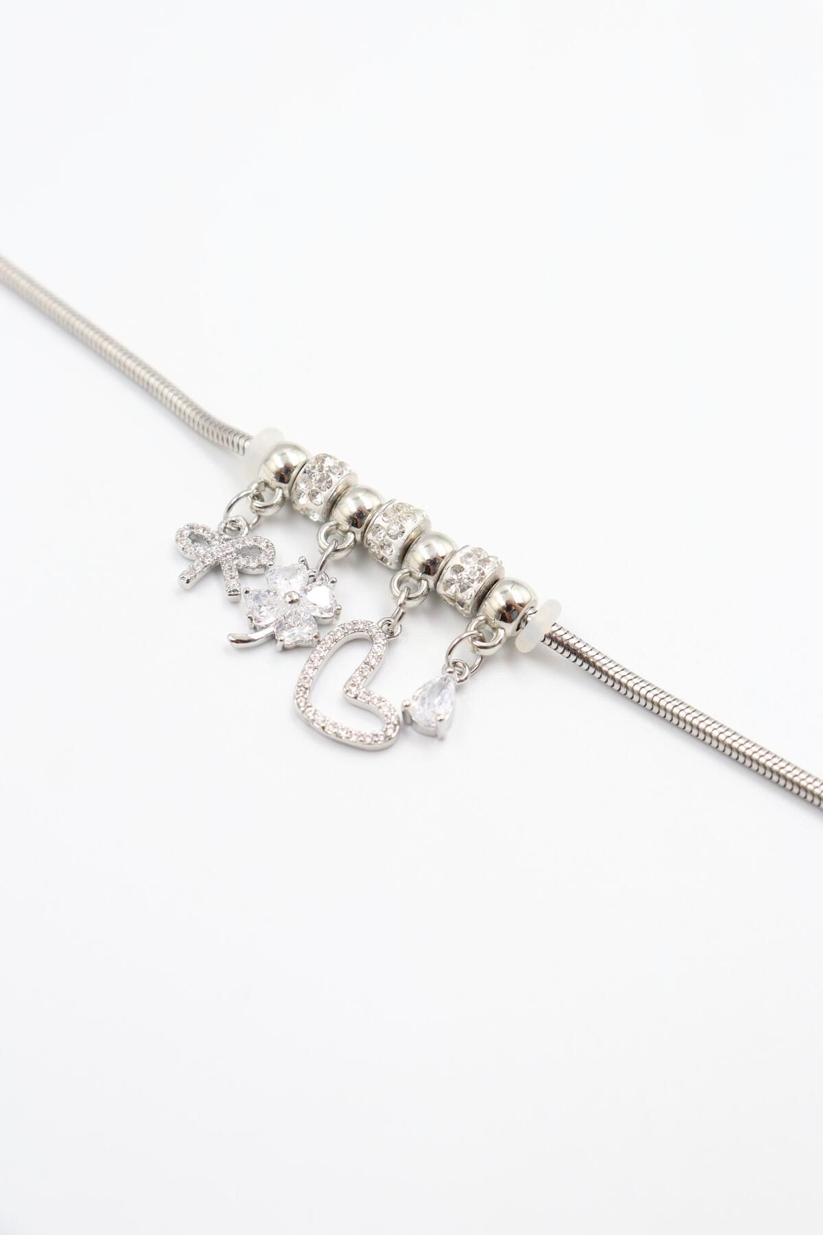 BY CANSU ACCESSORİES Anita Silver Bileklik